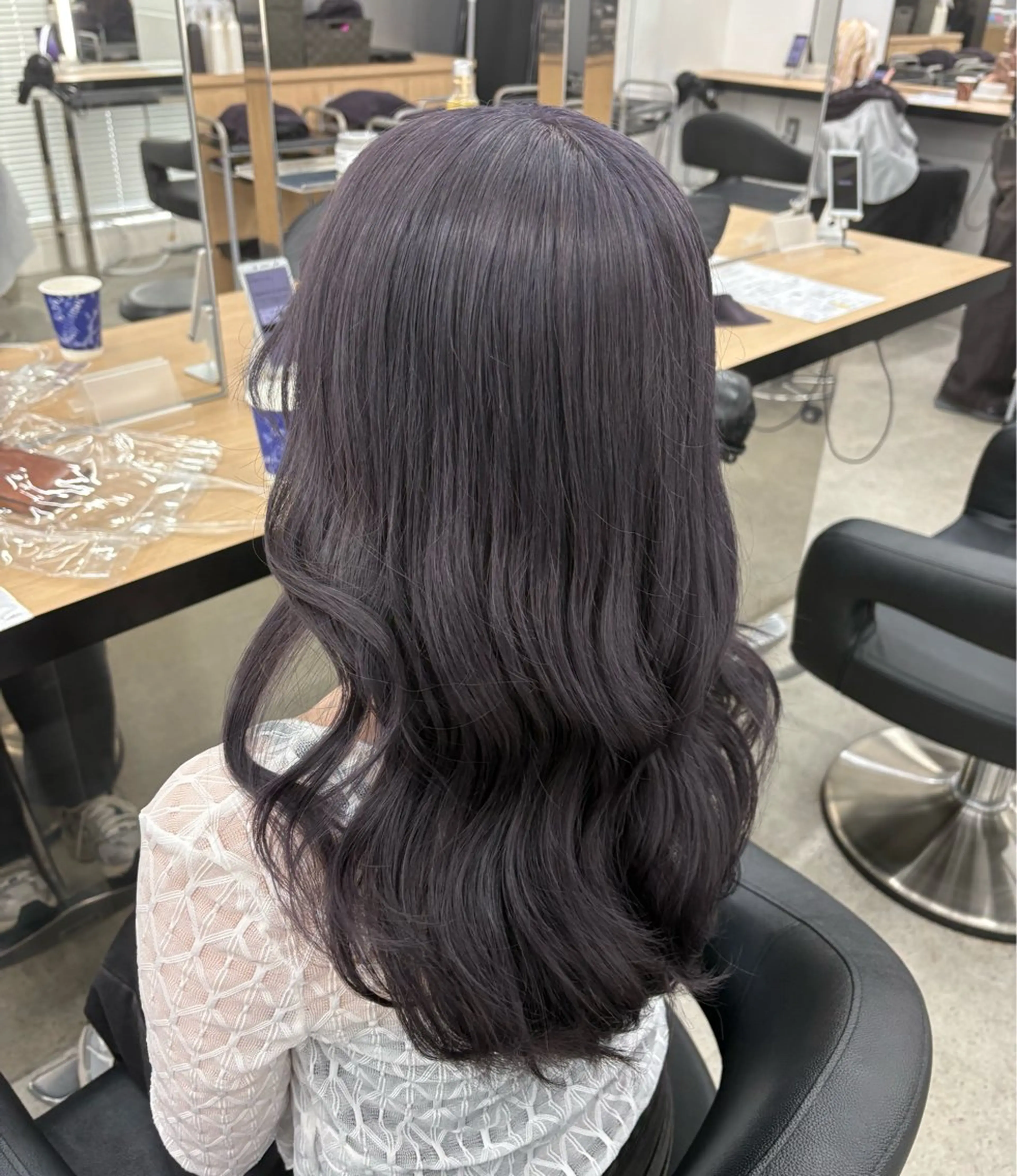 ロング miku/ラベンダー 透明感カラー🪻❤︎のヘアスタイル