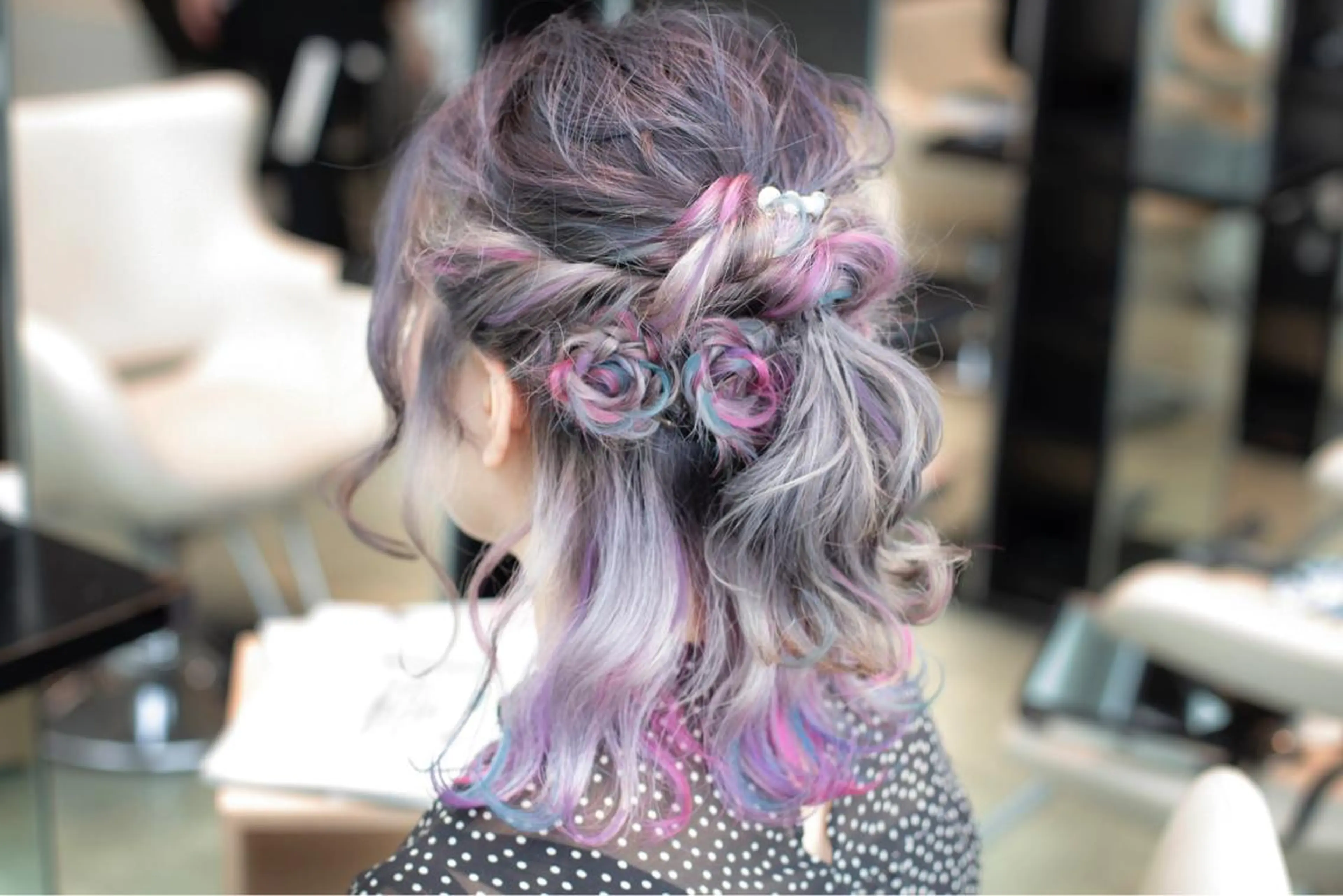 ミディアム カラー ヘアアレンジ Re:ta Hair 飯田淳平のヘアスタイル