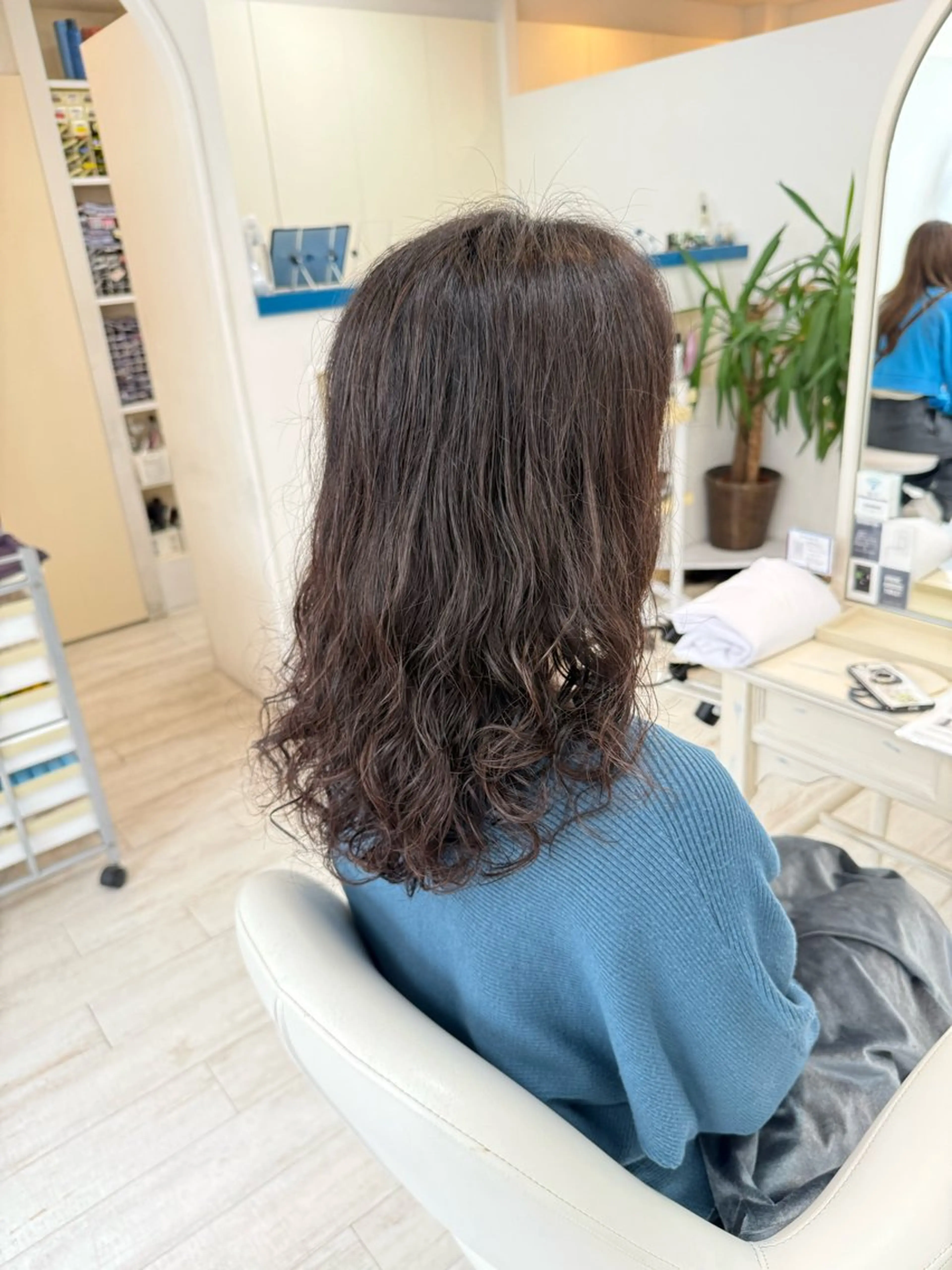 ロング カット パーマ 新籾 尚哉のヘアスタイル