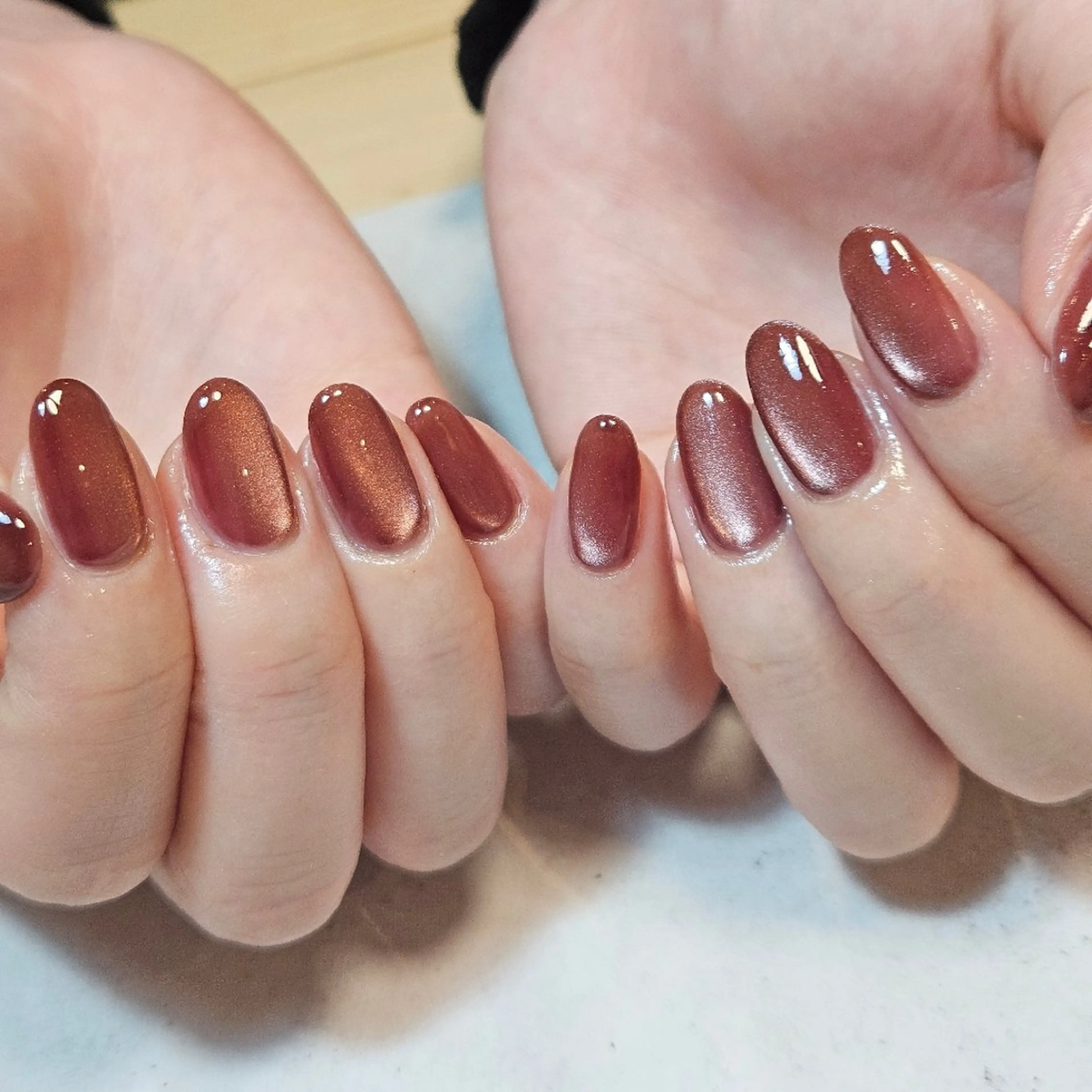 ネイル マグネットネイル ニュアンスネイル 春ネイル ハンドネイル Nailsalon manoのネイルデザイン