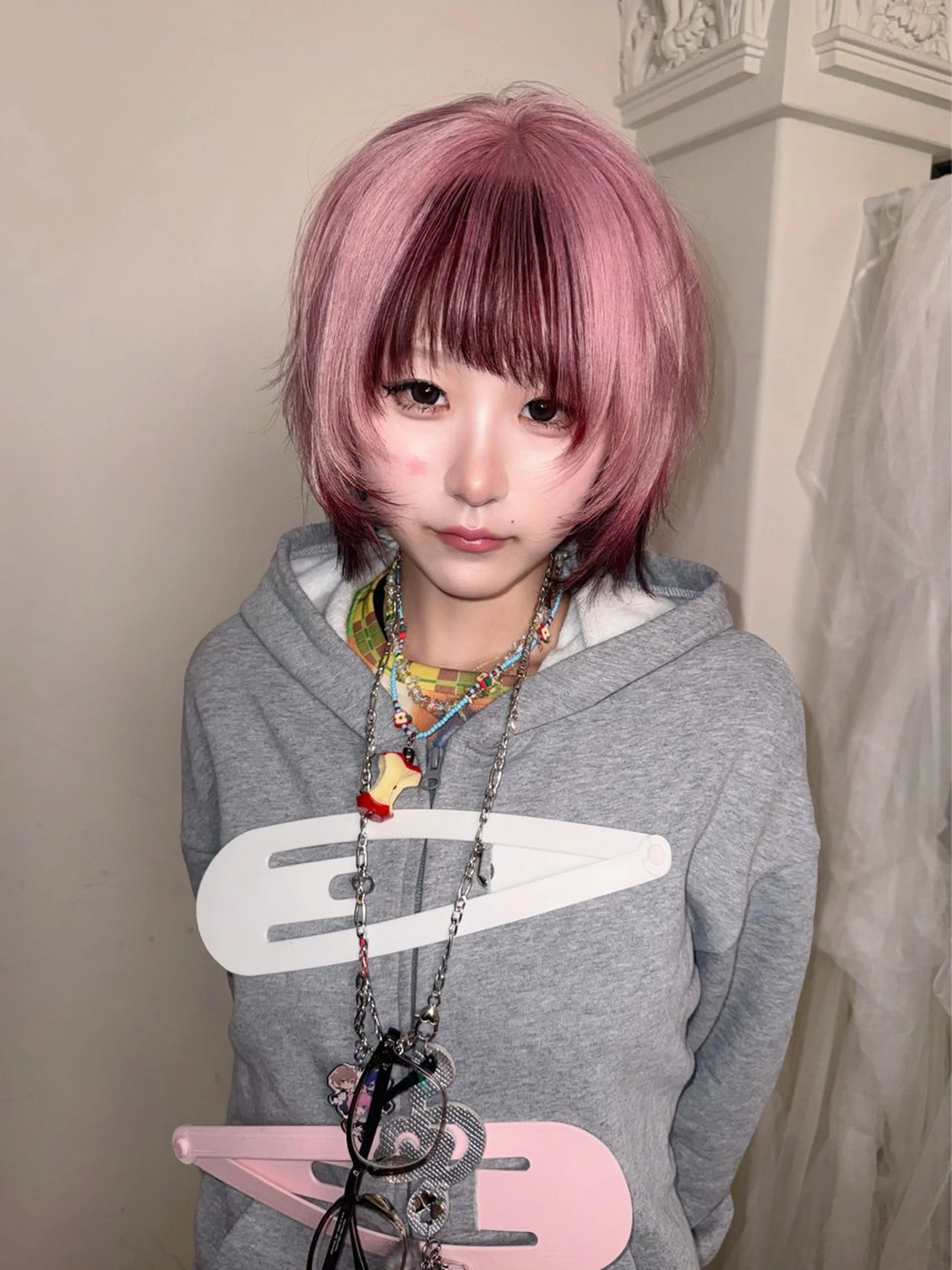 ショート カラー カット ヘアカラー トリートメント ヘッドスパ ヘアセット HARUNA/原宿/ デザイン/カットのヘアスタイル