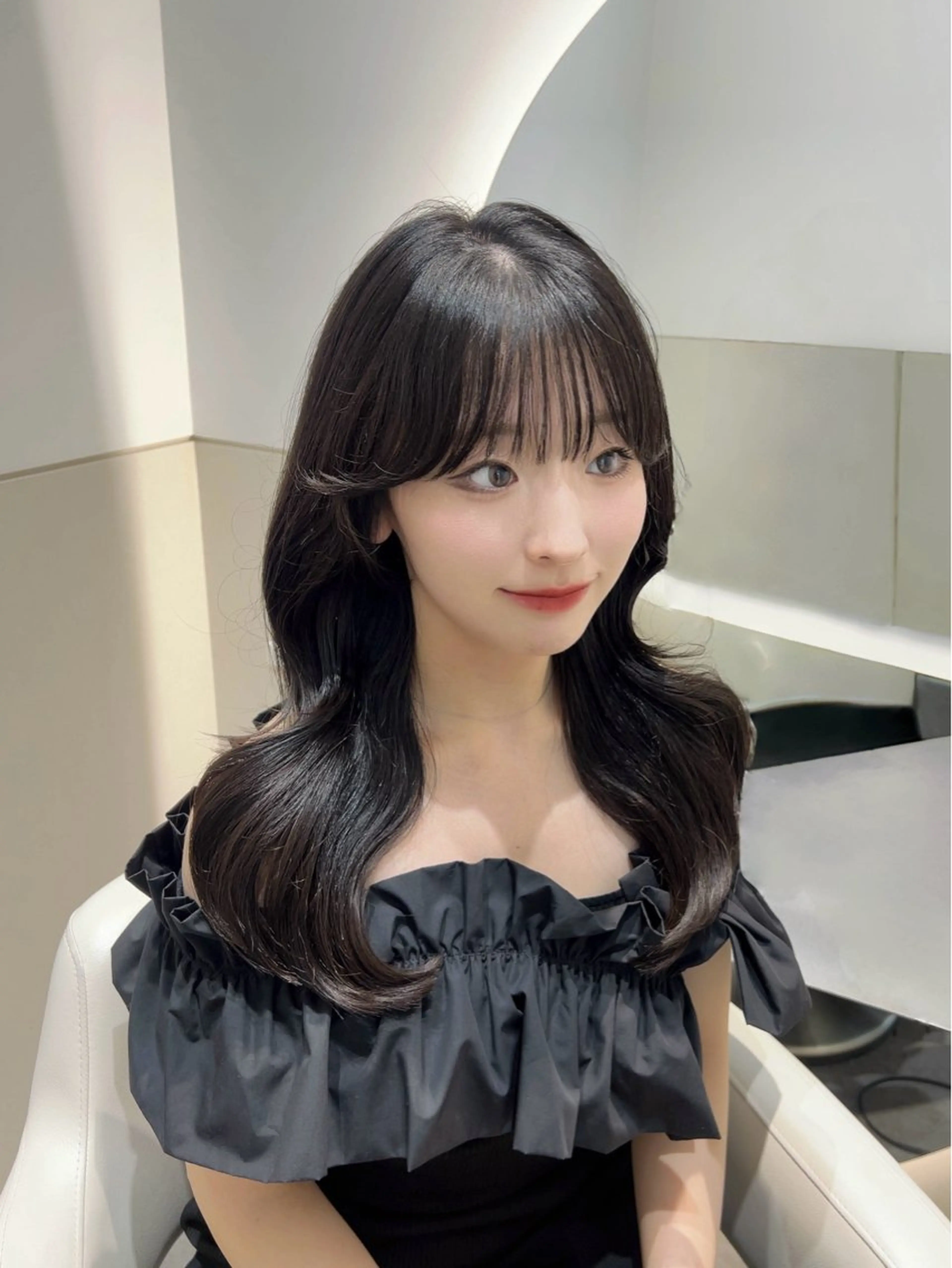 セミロング カラー カット ヘアカラー トリートメント 🩷韓国ヘア/ミディ アム🩷Maikaのヘアスタイル