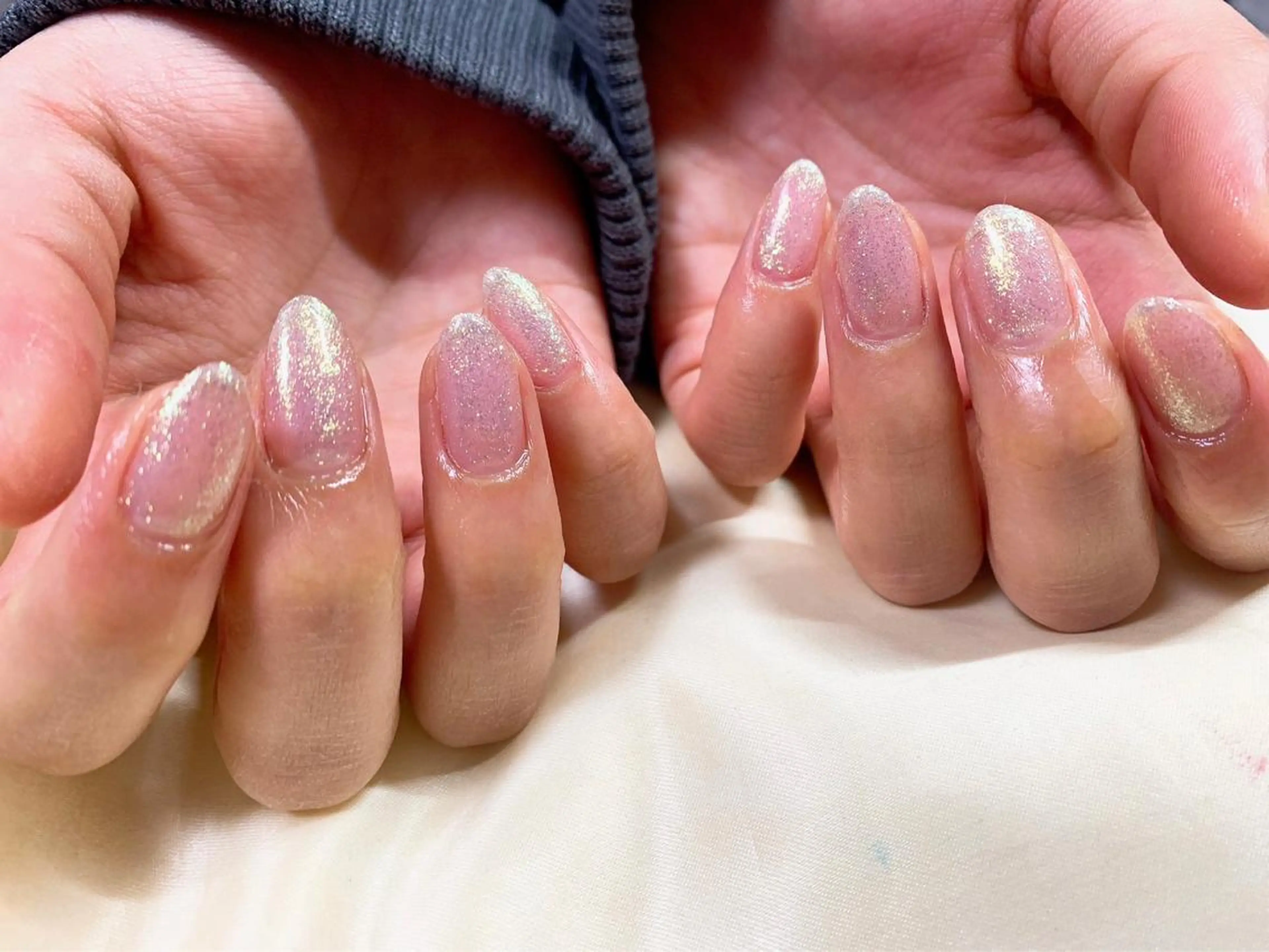 ネイル フットネイル フレンチネイル ジェルネイル ハート キラキラネイル ハンドネイル Mogu nail 二子玉川のネイルデザイン