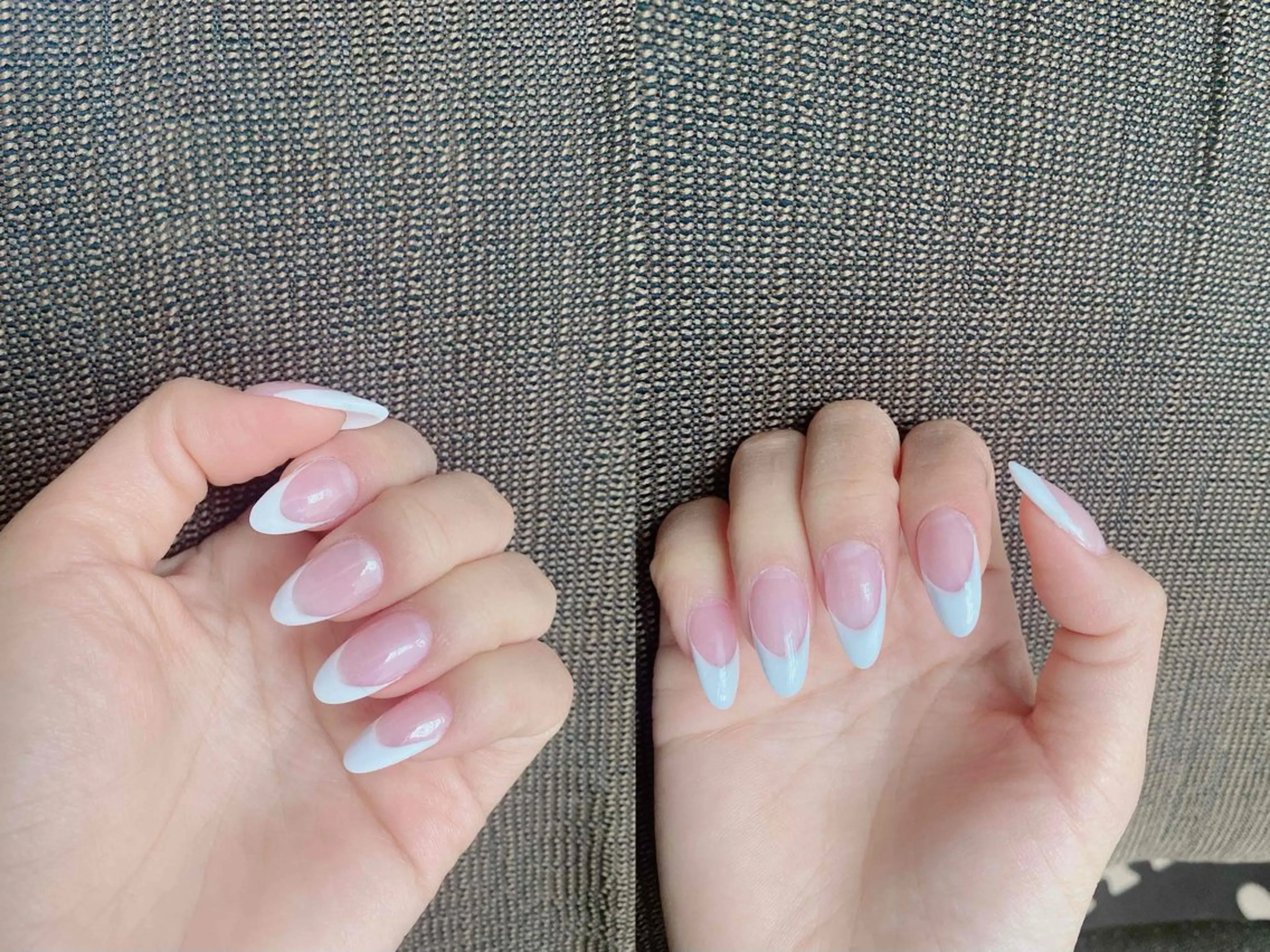 ネイル フレンチネイル スカルプネイル えい このネイルデザイン