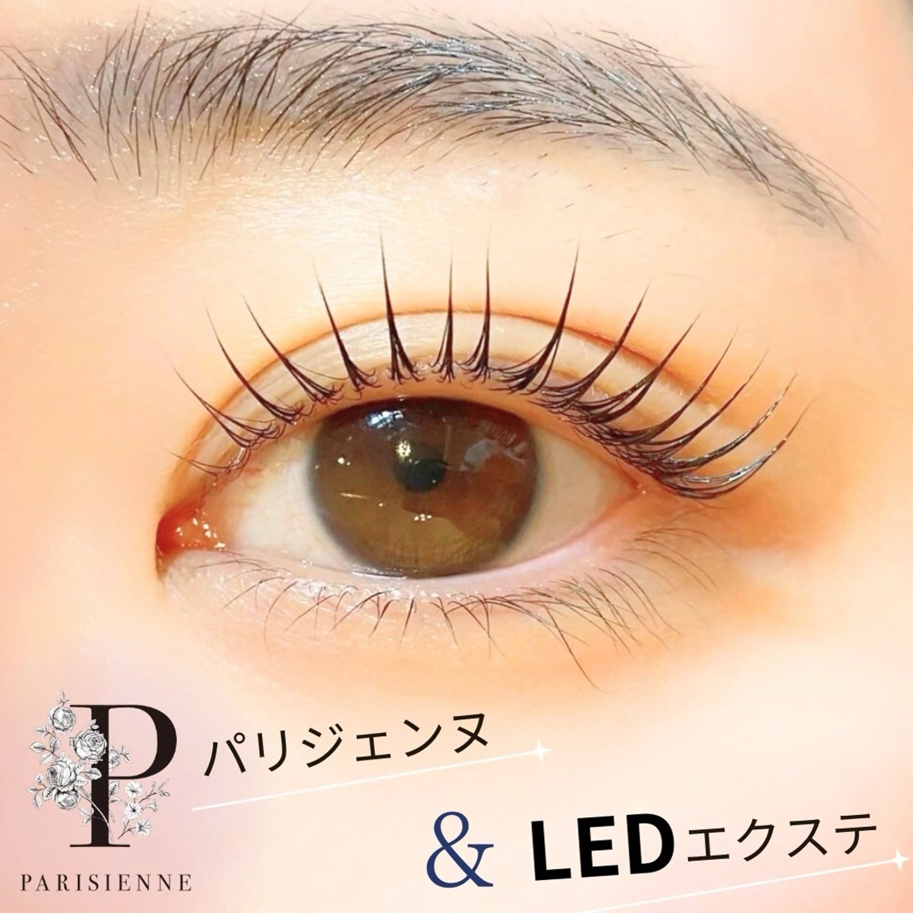 大人気🤍✨【パリエク】×LED(エクステオフ無100本、オフ有80本)¥8500の写真