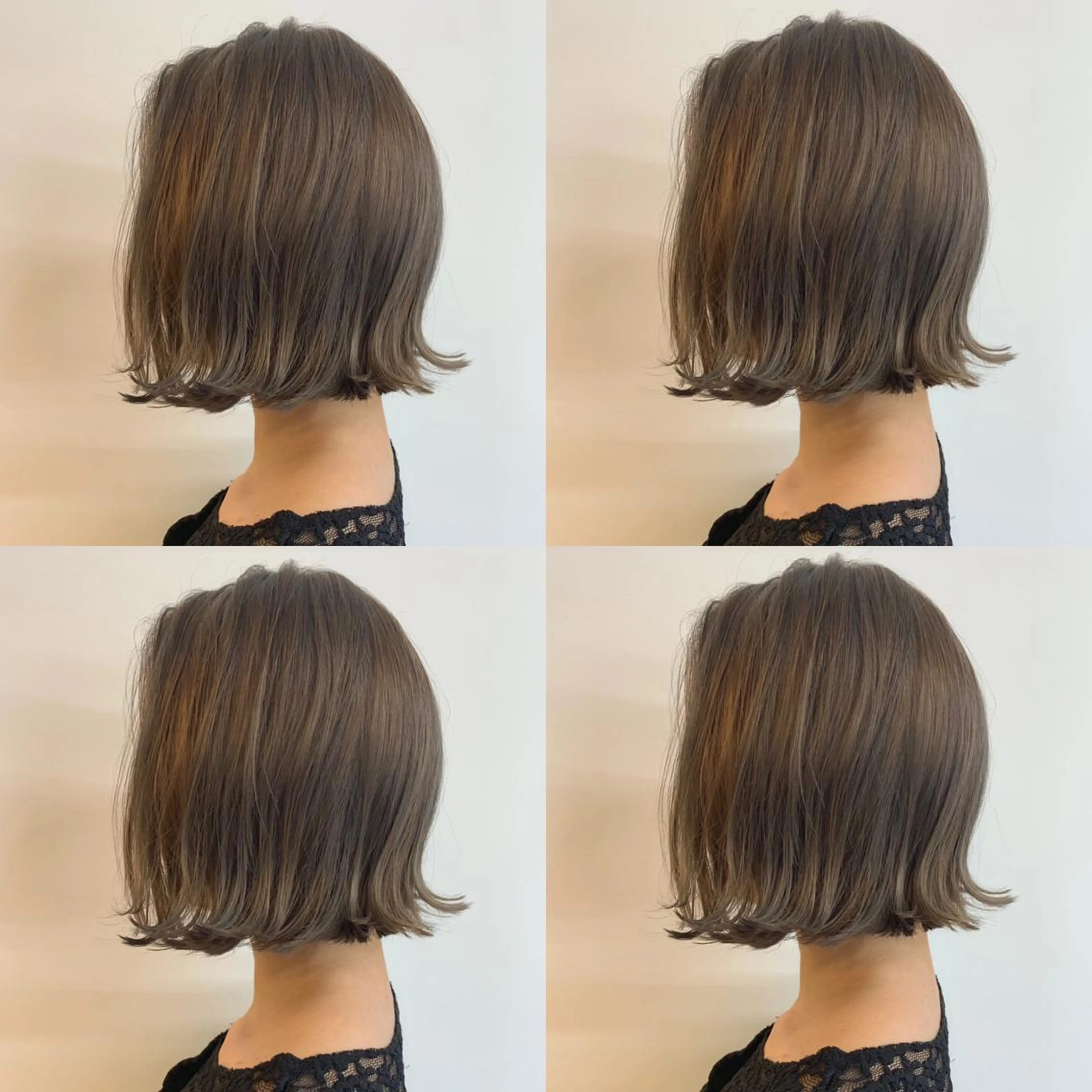 ショート カット ヘアカラー トリートメント 透明感/オリーブ/ グレージュ/YUKAのヘアスタイル