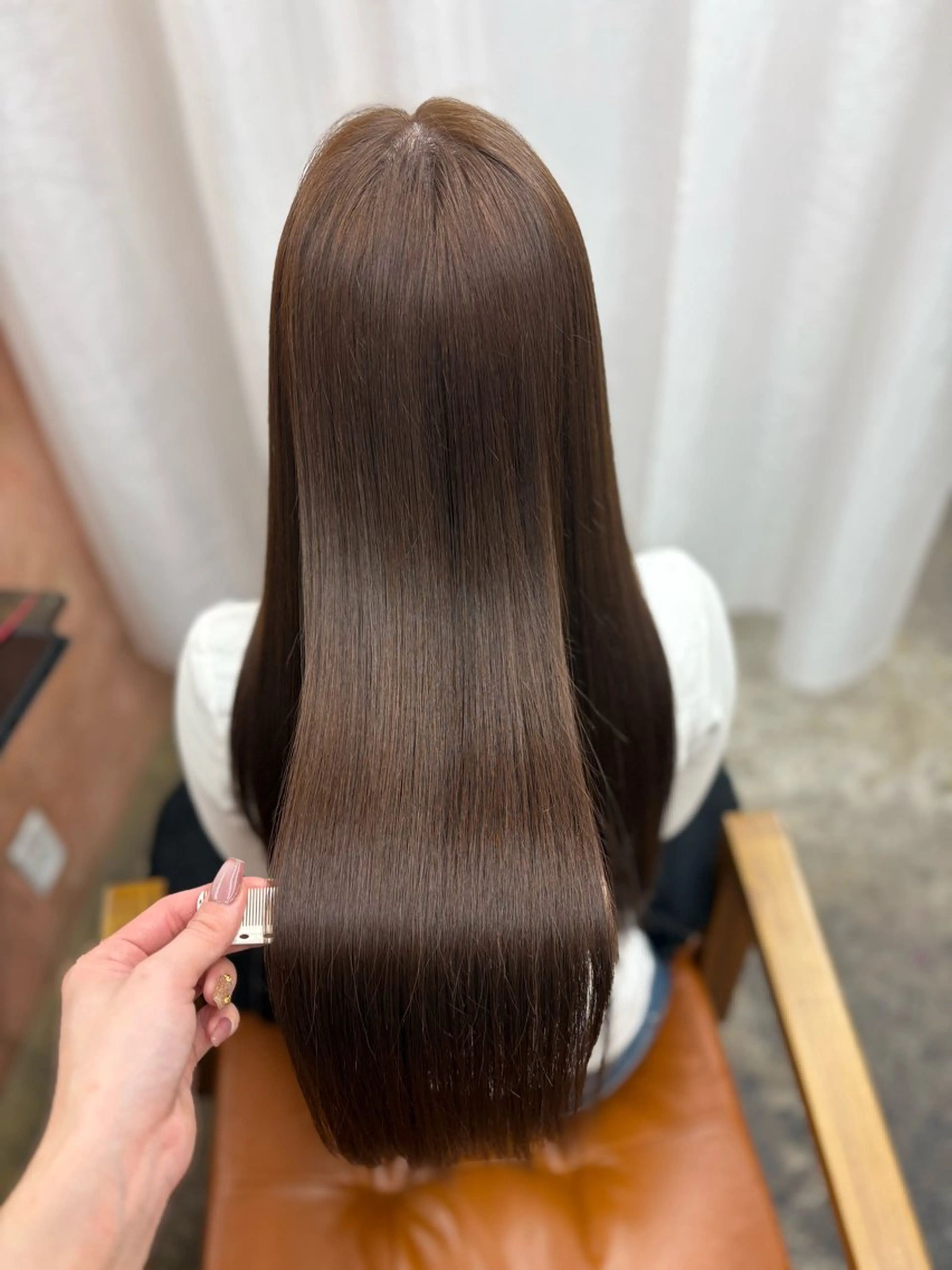 ロング ヘアカラー トリートメント Retsu /UniQのヘアスタイル