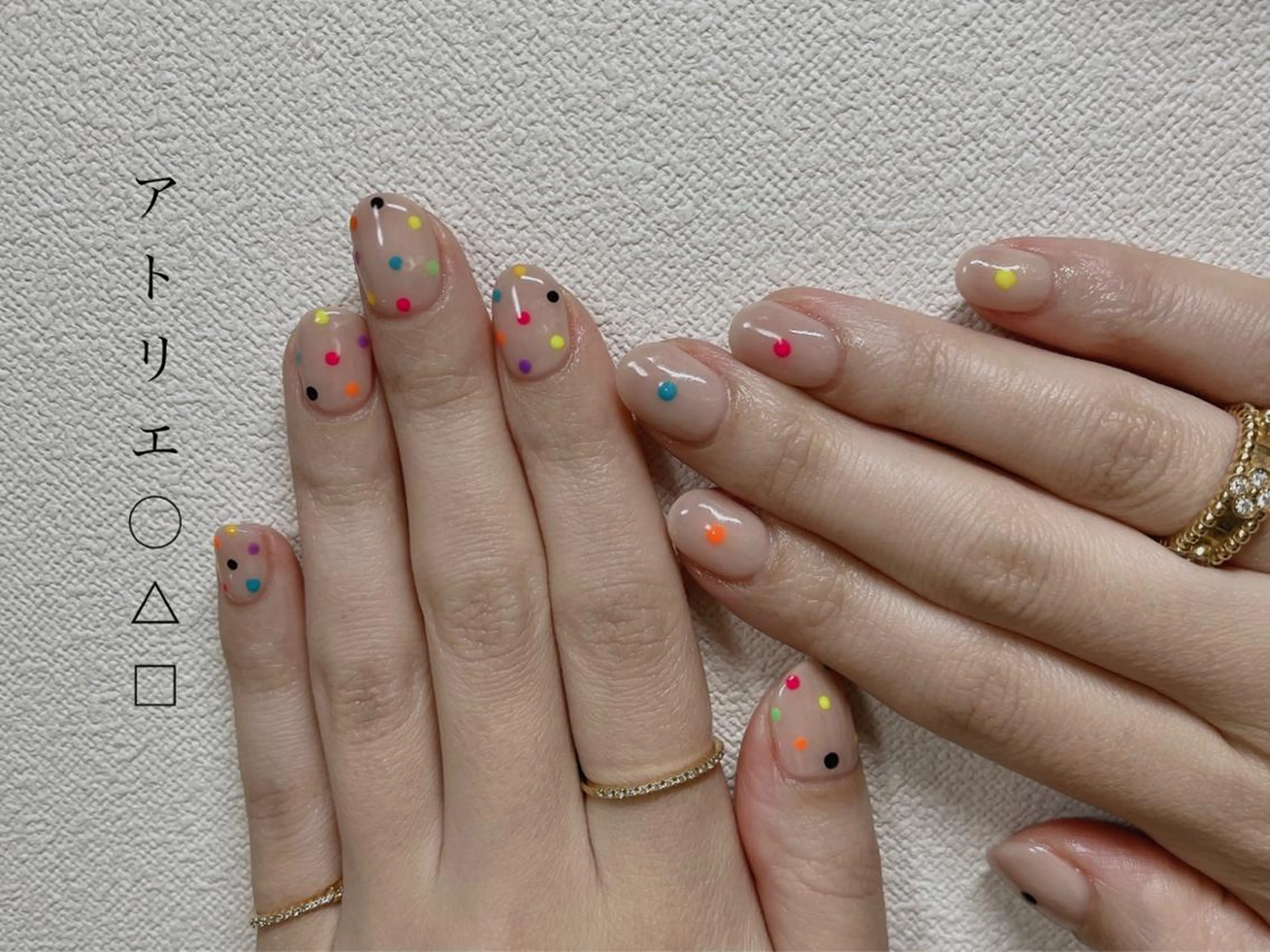 ネイル ドット ハンドネイル アトリエ ○△□のネイルデザイン