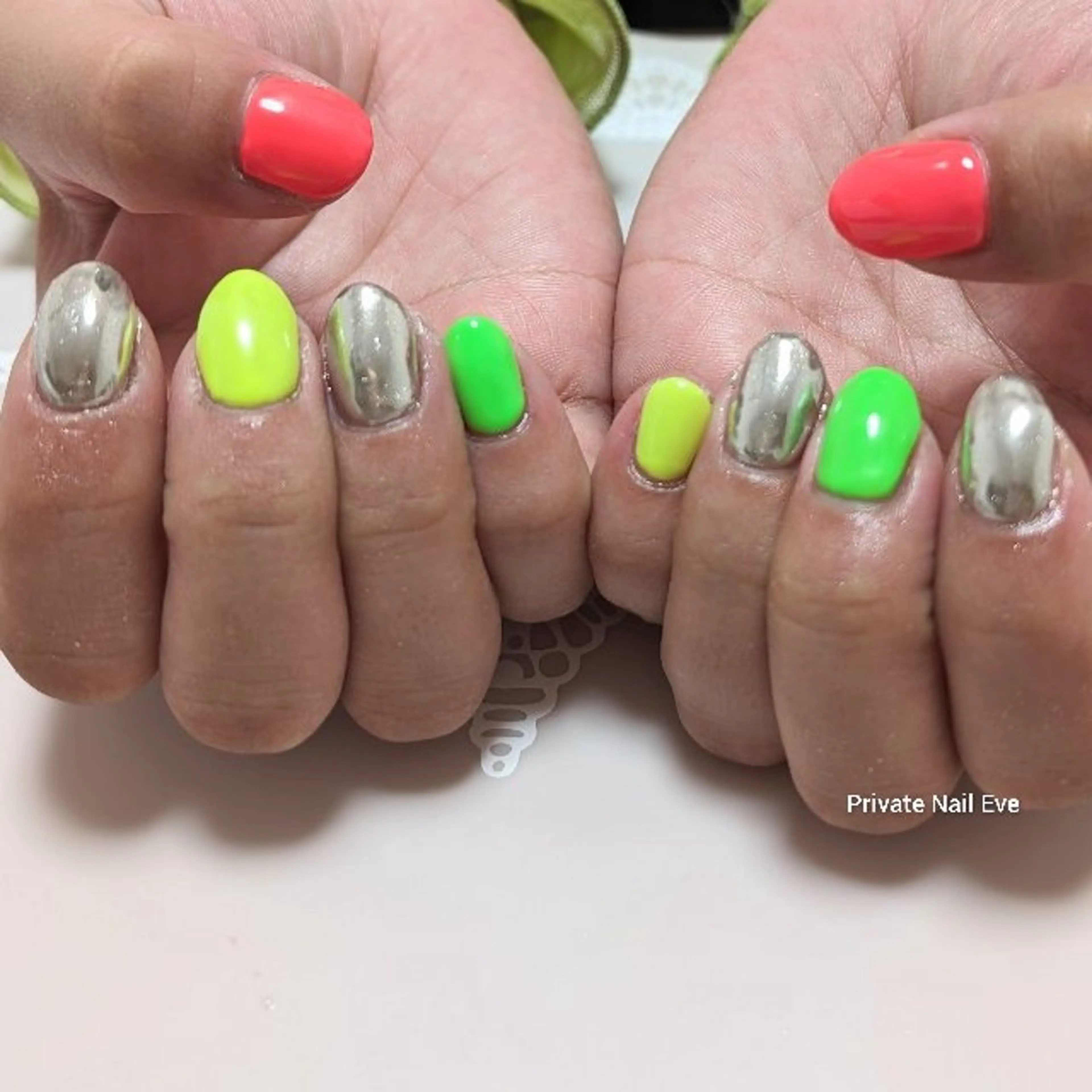 ネイル ミラーネイル ワンカラーネイル ハンドネイル ネイル junkoのネイルデザイン