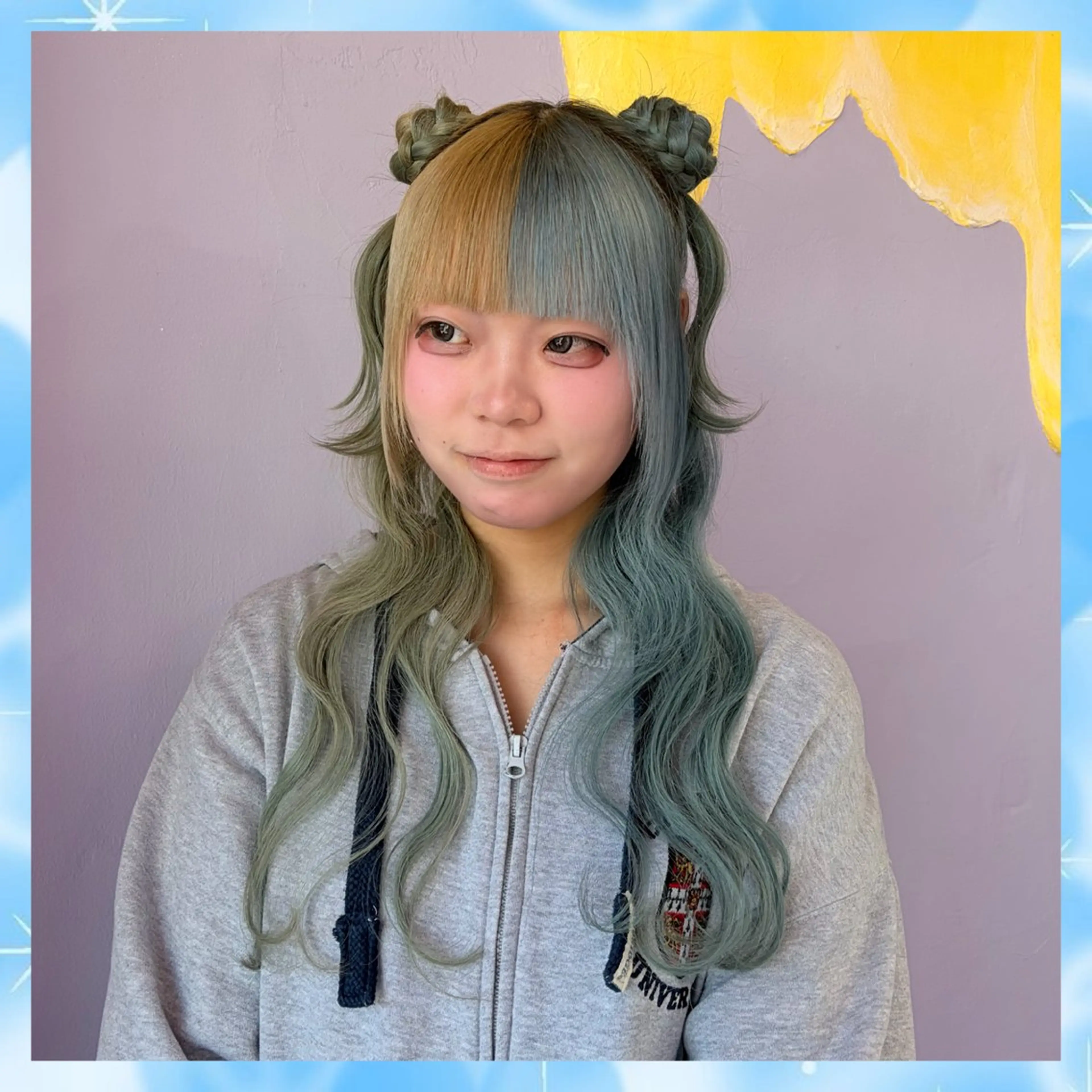 ヘアアレンジ ヘアセット Miju💖派手髪/ ティンセル/エクステのヘアスタイル