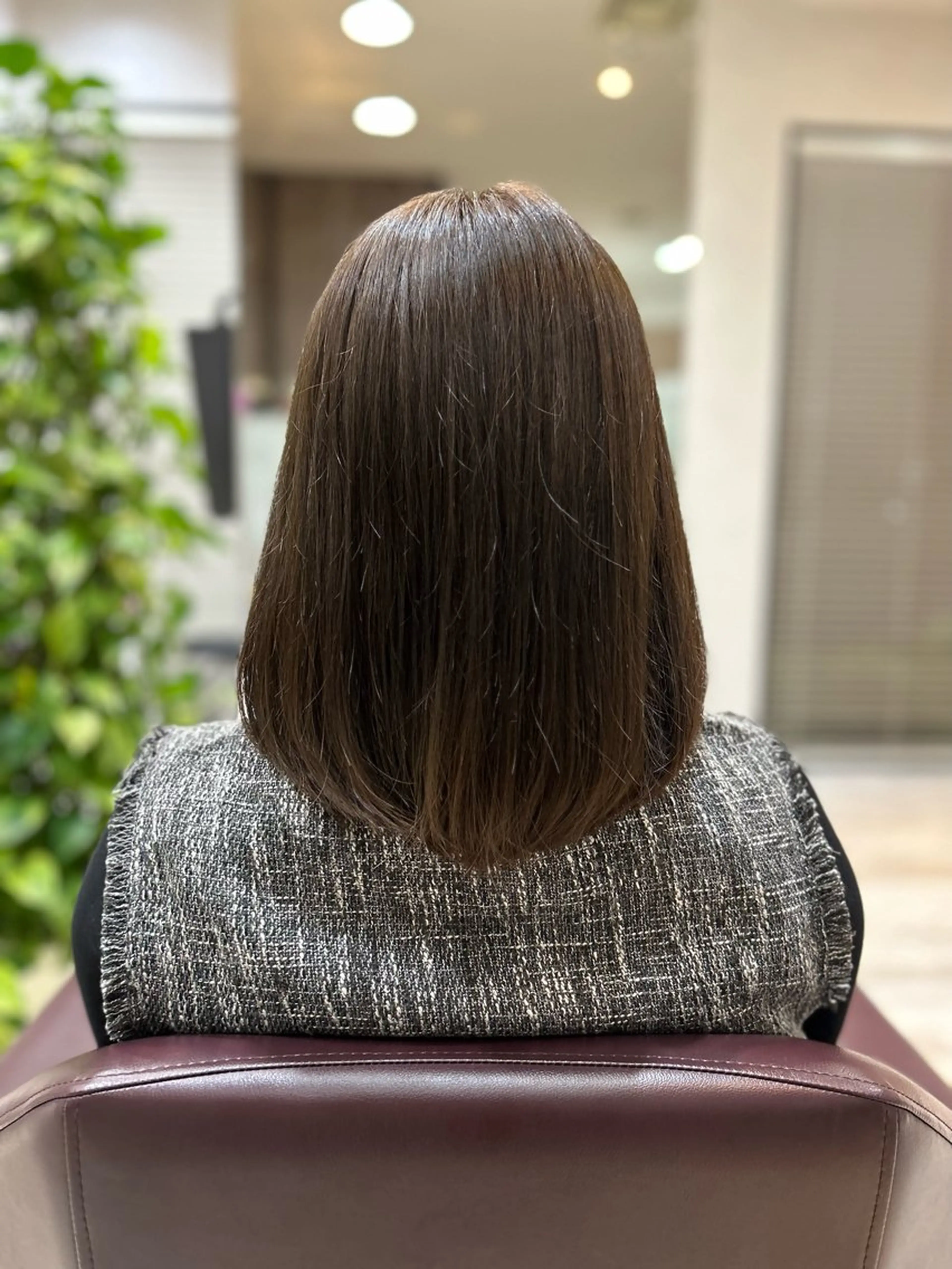 セミロング カラー ブラウンカラー Breath by first 富谷【ブレス バイ ファースト 富谷】所属・田口 舞衣のヘアスタイル