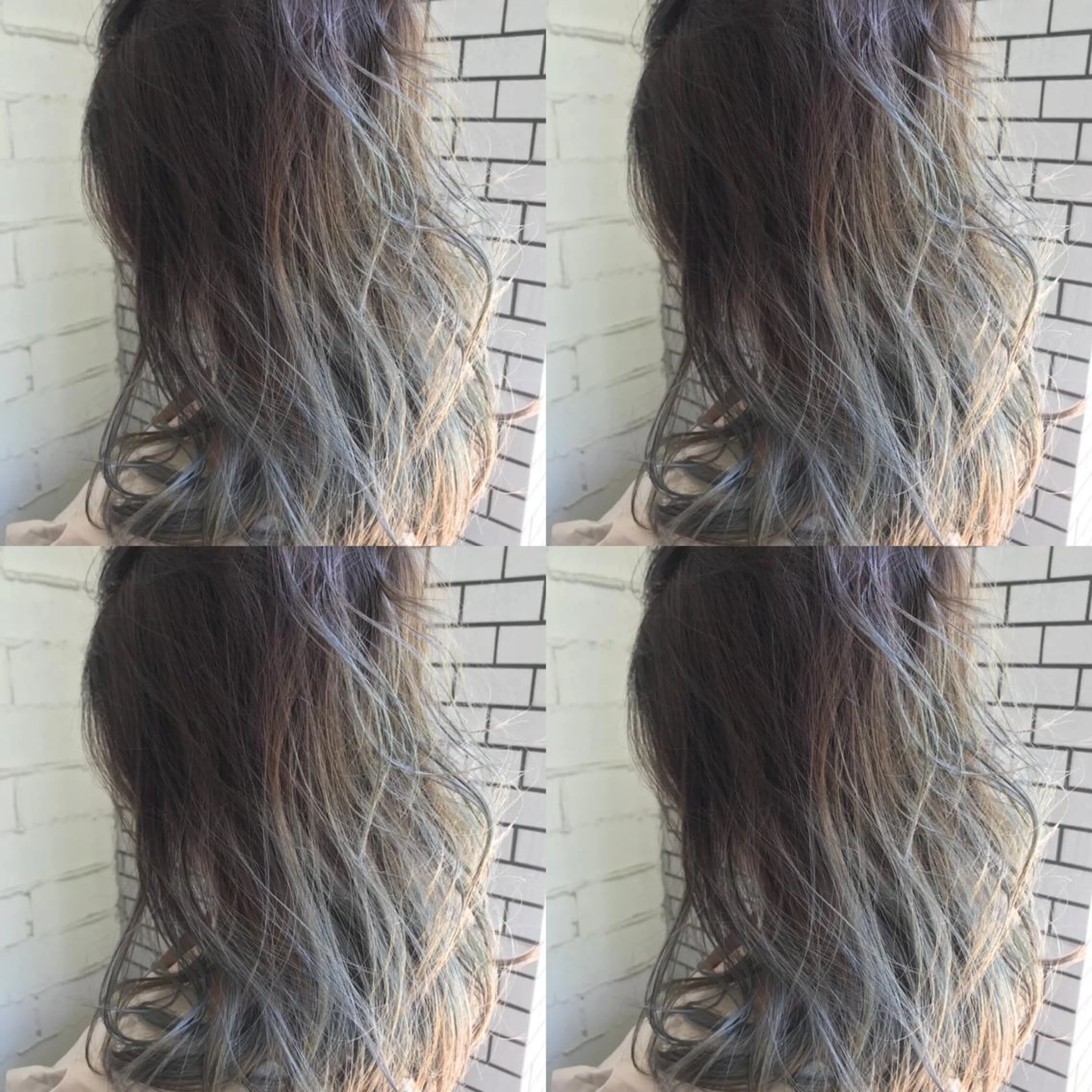 セミロング カラー ブリーチ ダブルカラー 口コミ評価4.9⭐︎ カワナベ　マサシのヘアスタイル