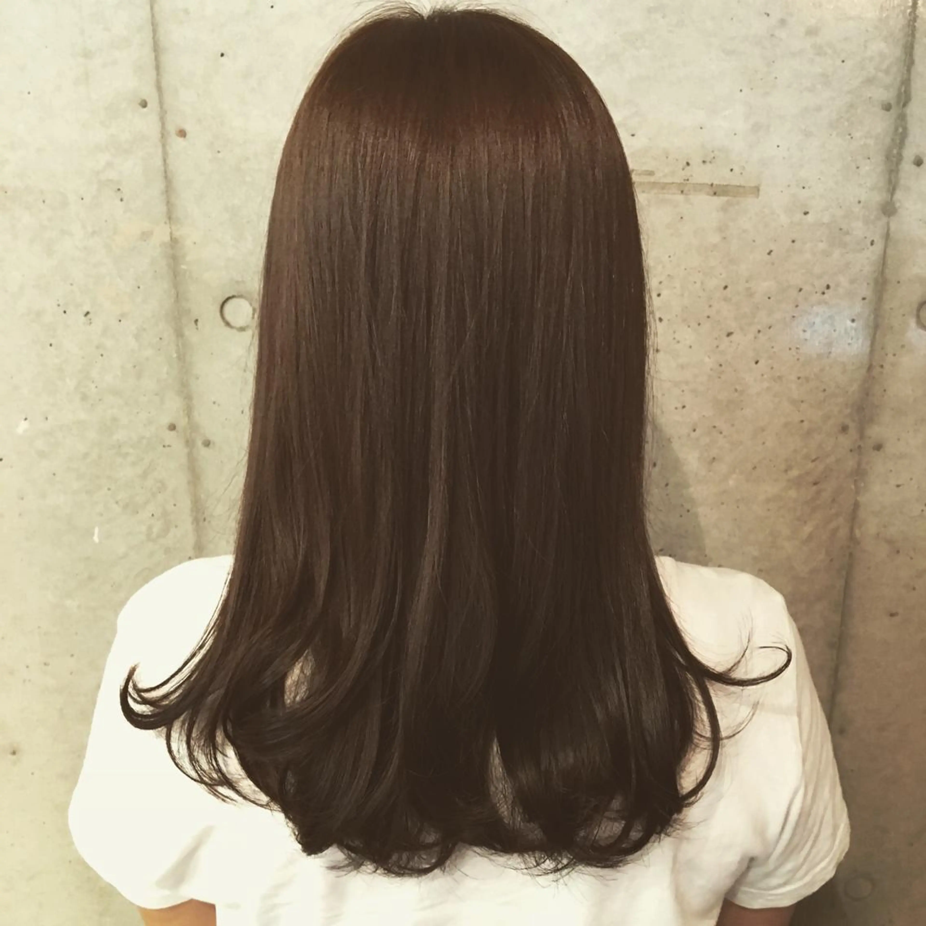 ロング アッシュ アイブロウ◎ rista藤岡佳世のヘアスタイル