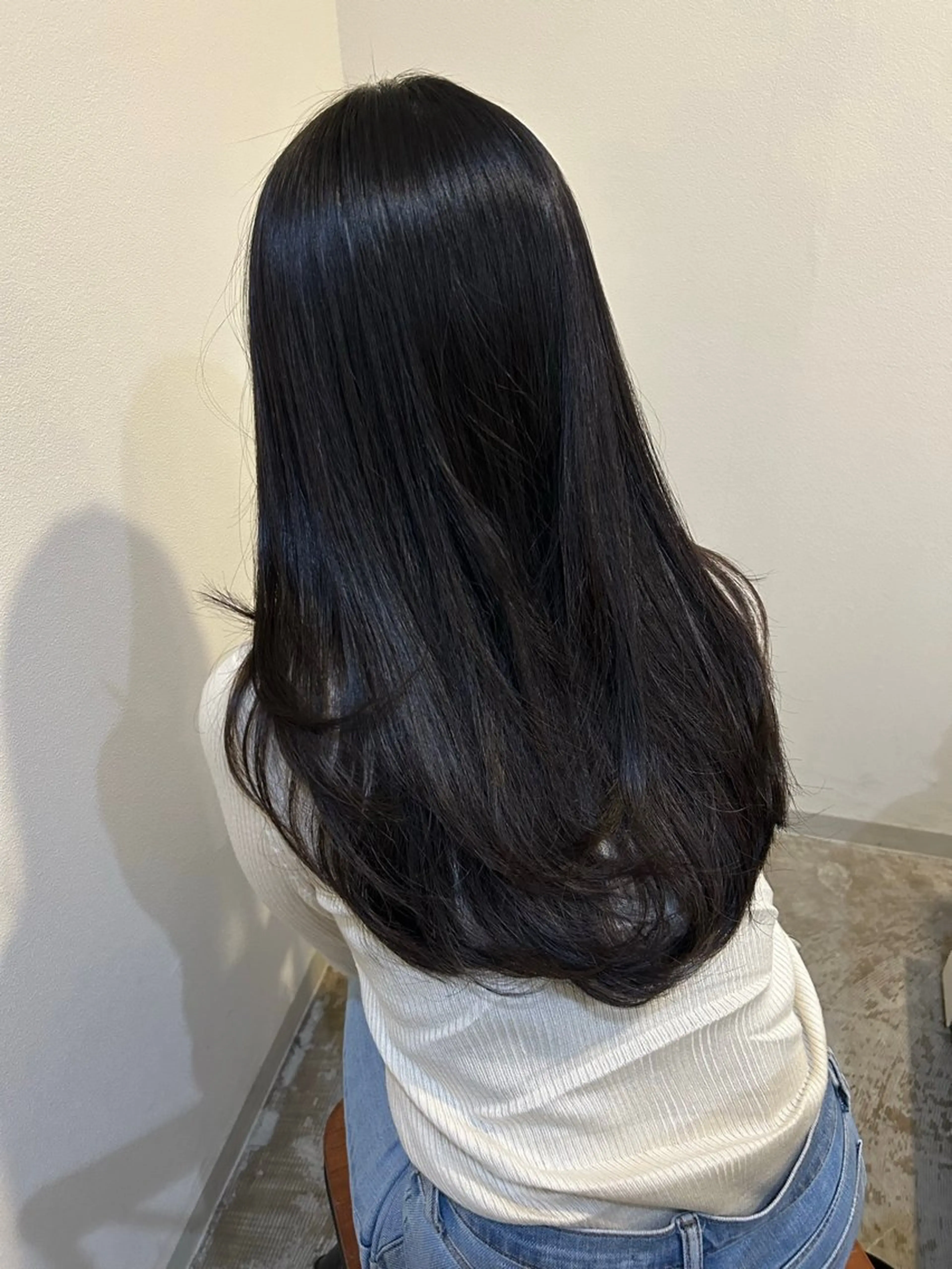 ロング カット 縮毛矯正 トリートメント 小澤 一稀のヘアスタイル