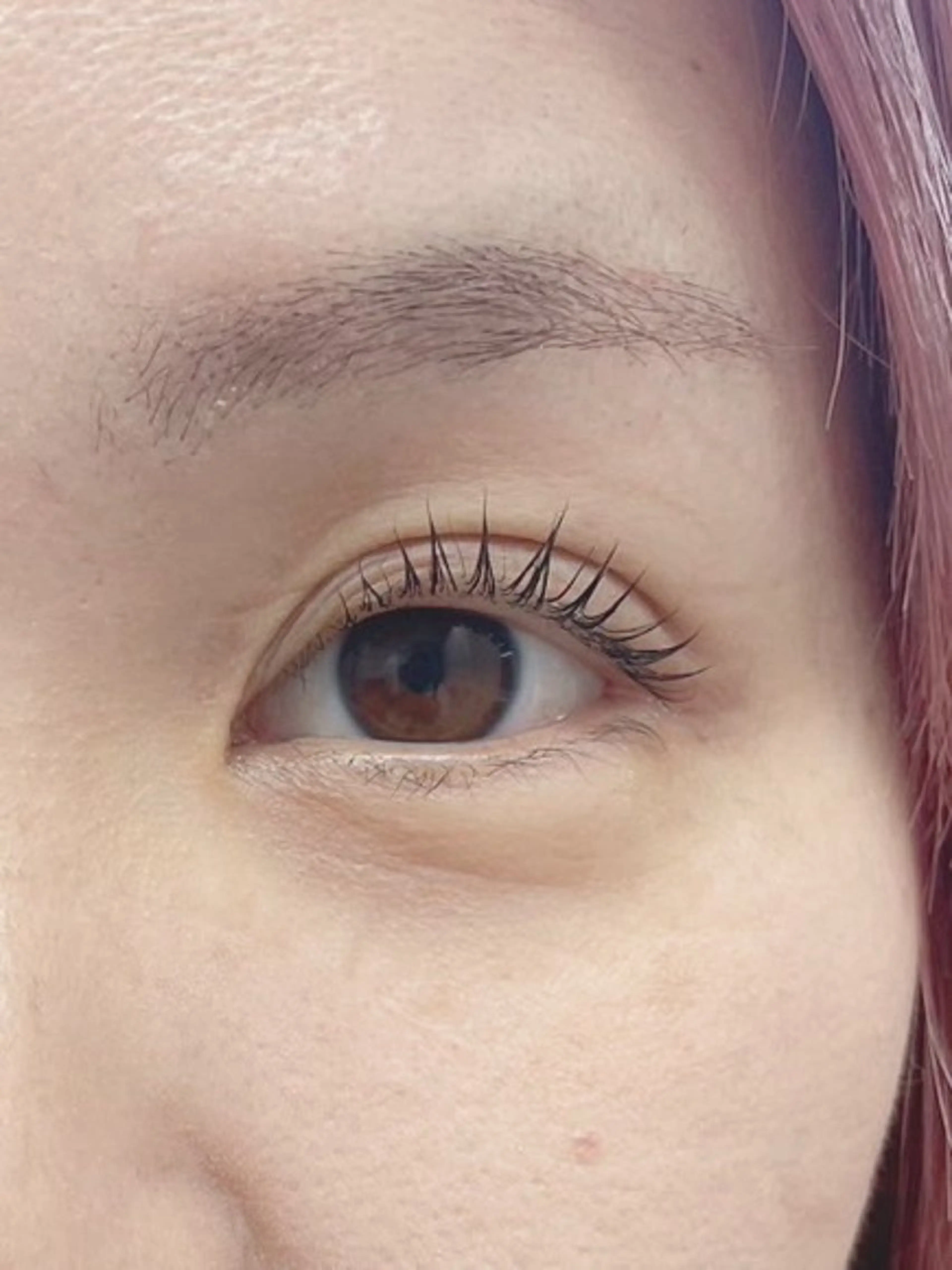 まつ毛パーマ＋アイシャンプー　コーティング仕上げ　¥2500の写真