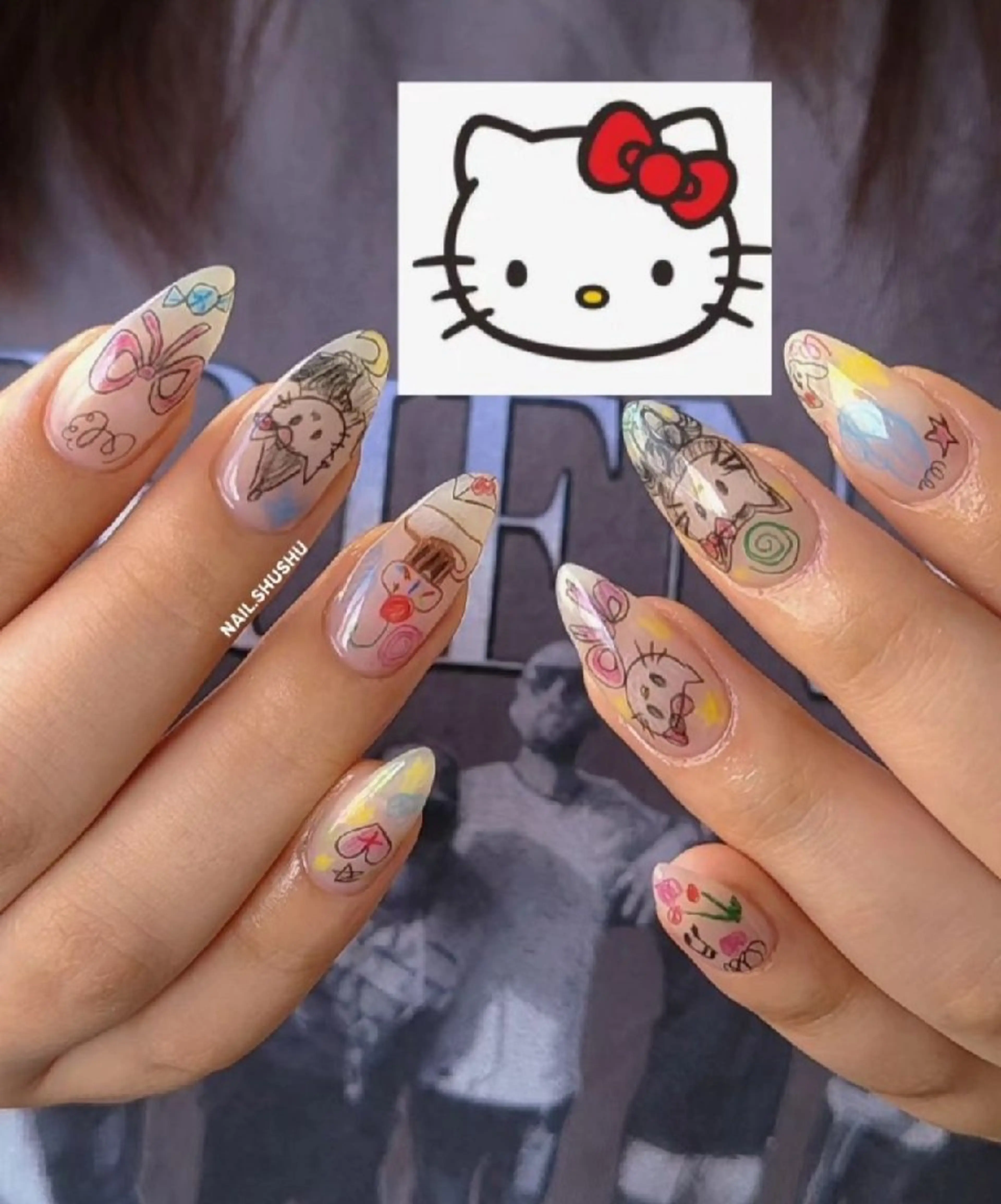 ネイル 3dパーツ/流行り 👧shushu❤️のネイルデザイン