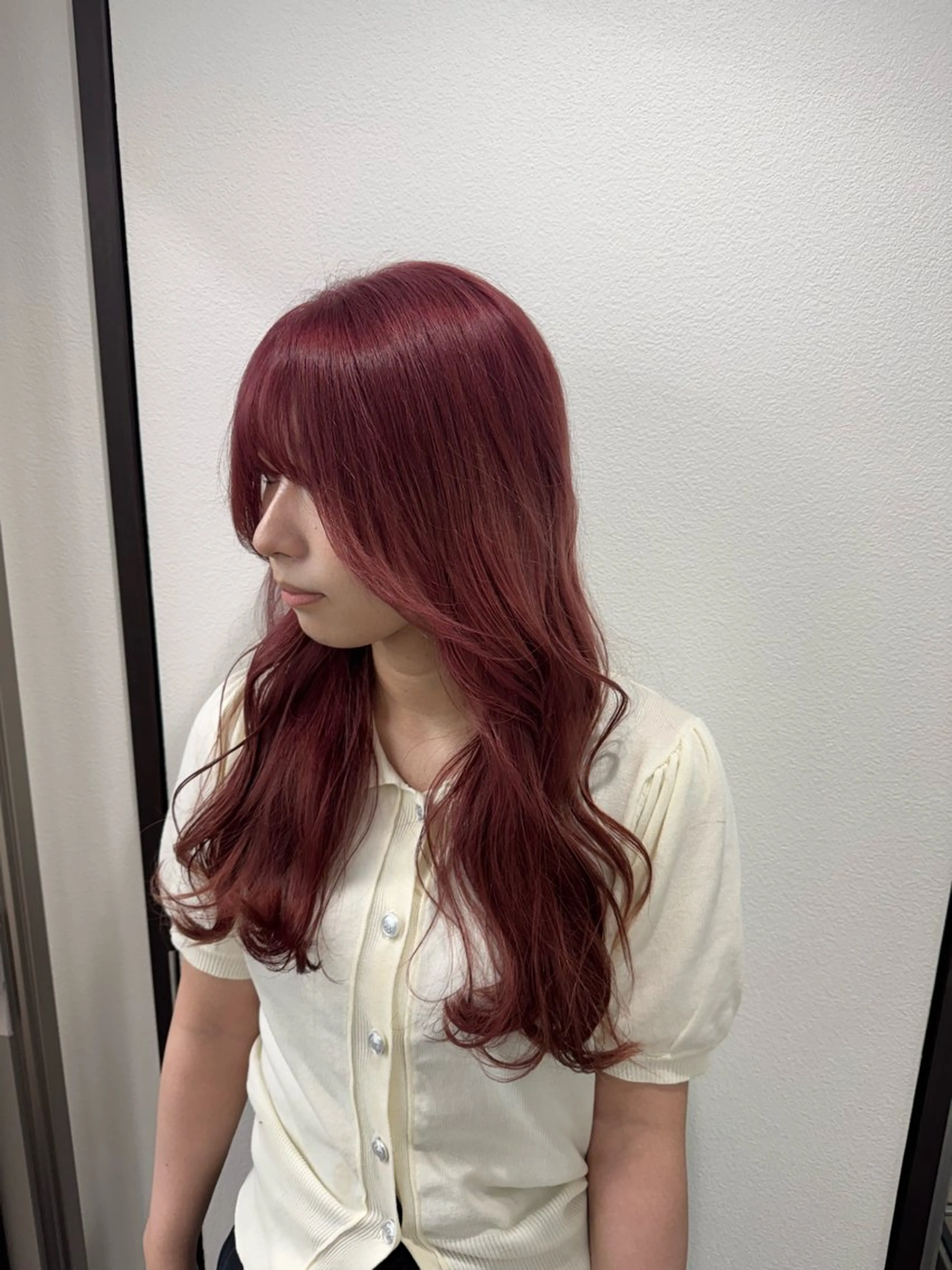 ロング カラー バレイヤージュ ミストバング ブリーチ 透明感カラー ダブルカラー ヘアカラー ⭐️COEUR/ 唯⭐️のヘアスタイル