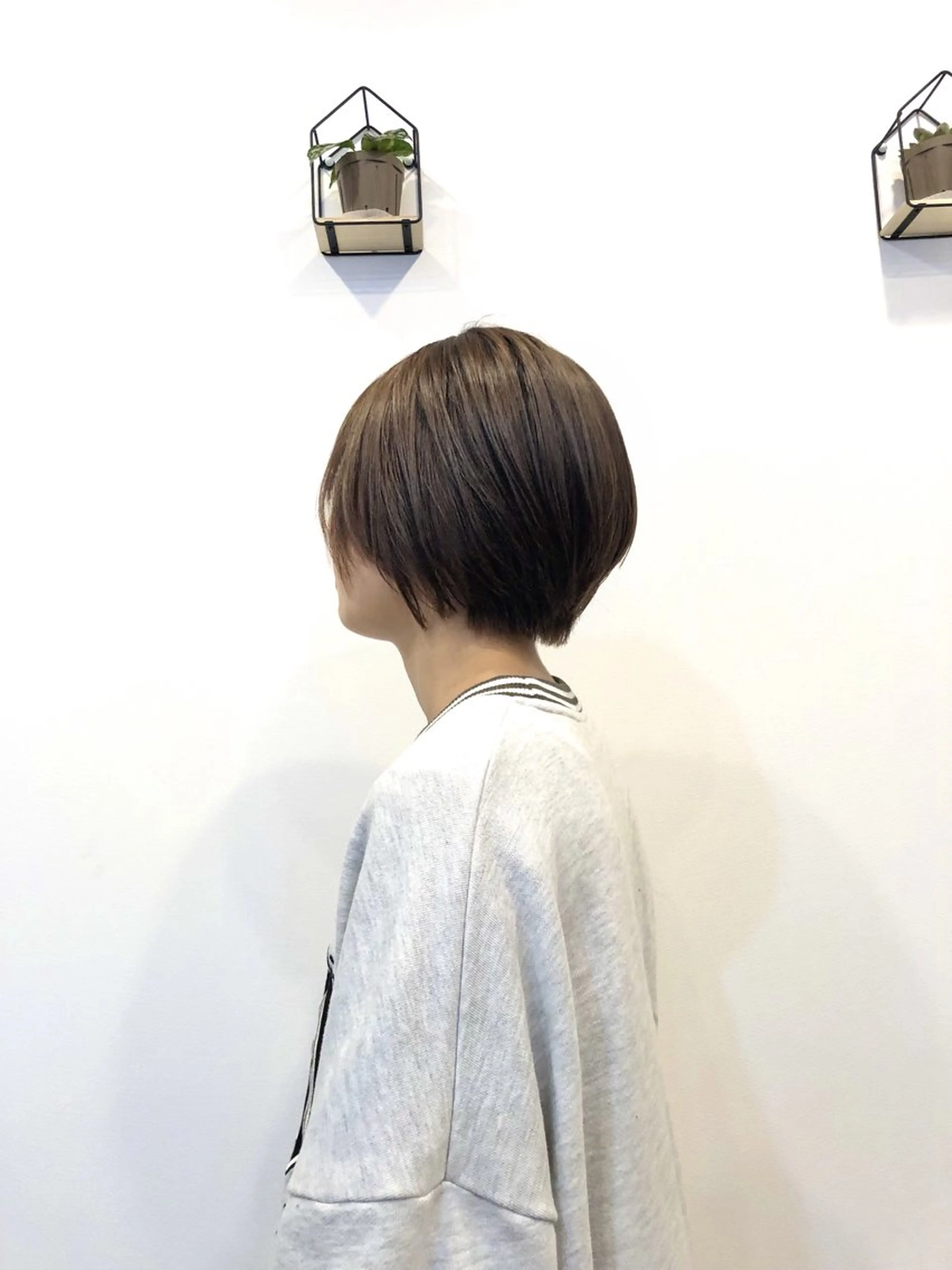 ショート カラー ショートボブ ブラウンカラー ボブ ショートヘア a/n 【アン】のマツエク・マツパデザイン