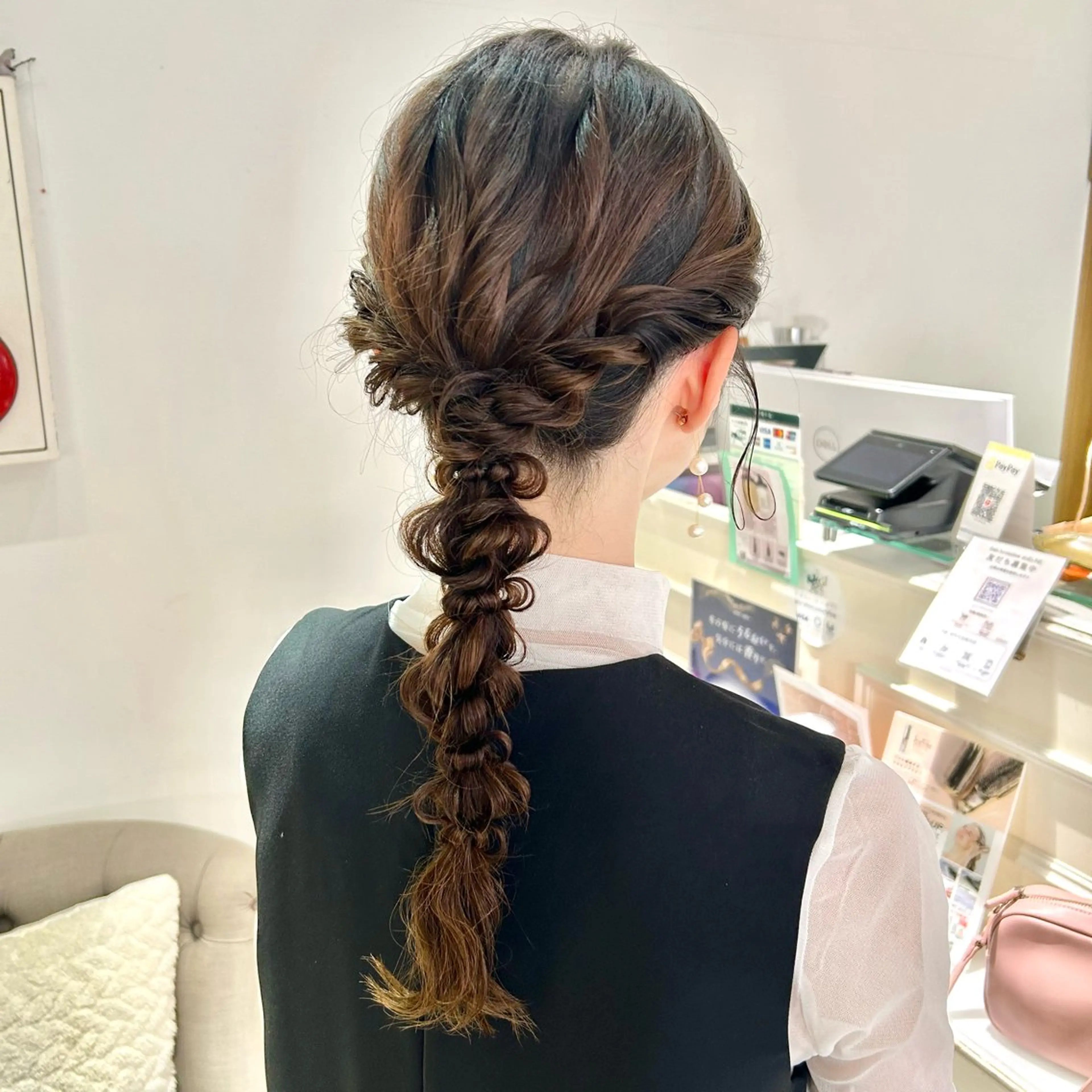 ロング カラー ヘアアレンジ ヘアセット 吉水 彩乃 /ボブ/透明感カラーのヘアスタイル