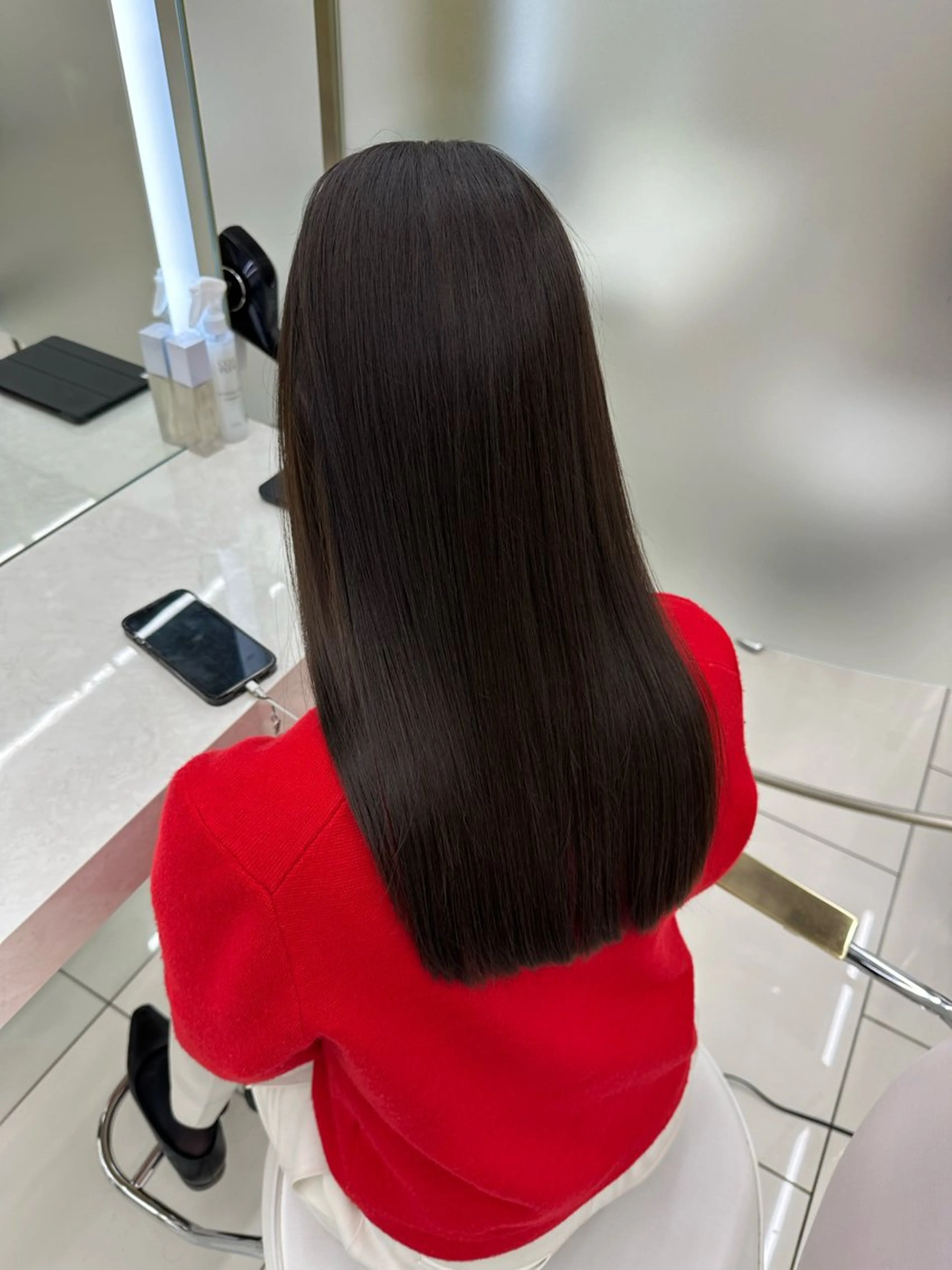 【圧倒的艶髪に✨️髪質改善トリートメント✨️】COAオリジナル酸熱トリートメント🫧浸透率UP超音波アイロン付き⭐️の写真