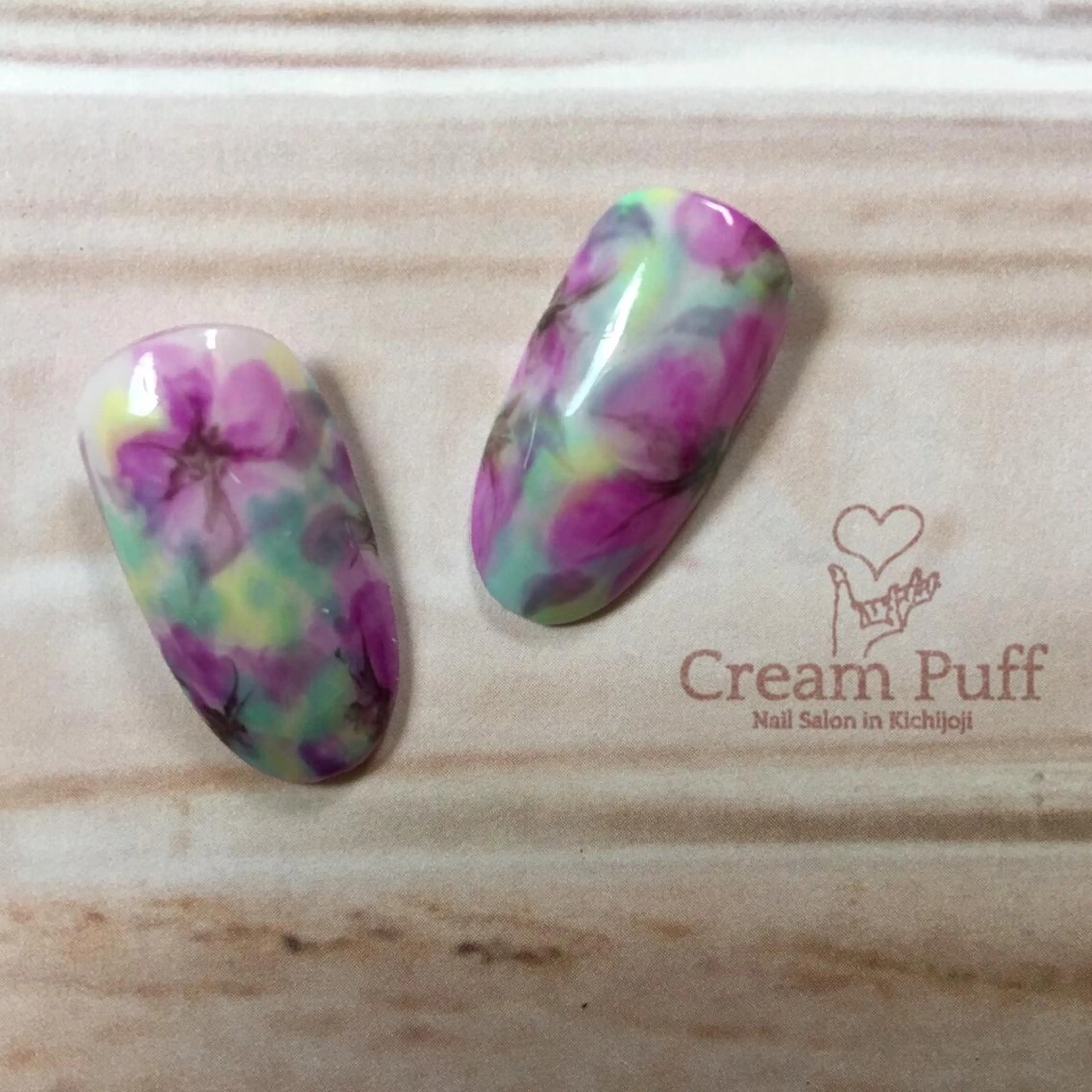 ネイル フラワーネイル ニュアンスネイル HAMANO MIKAのネイルデザイン