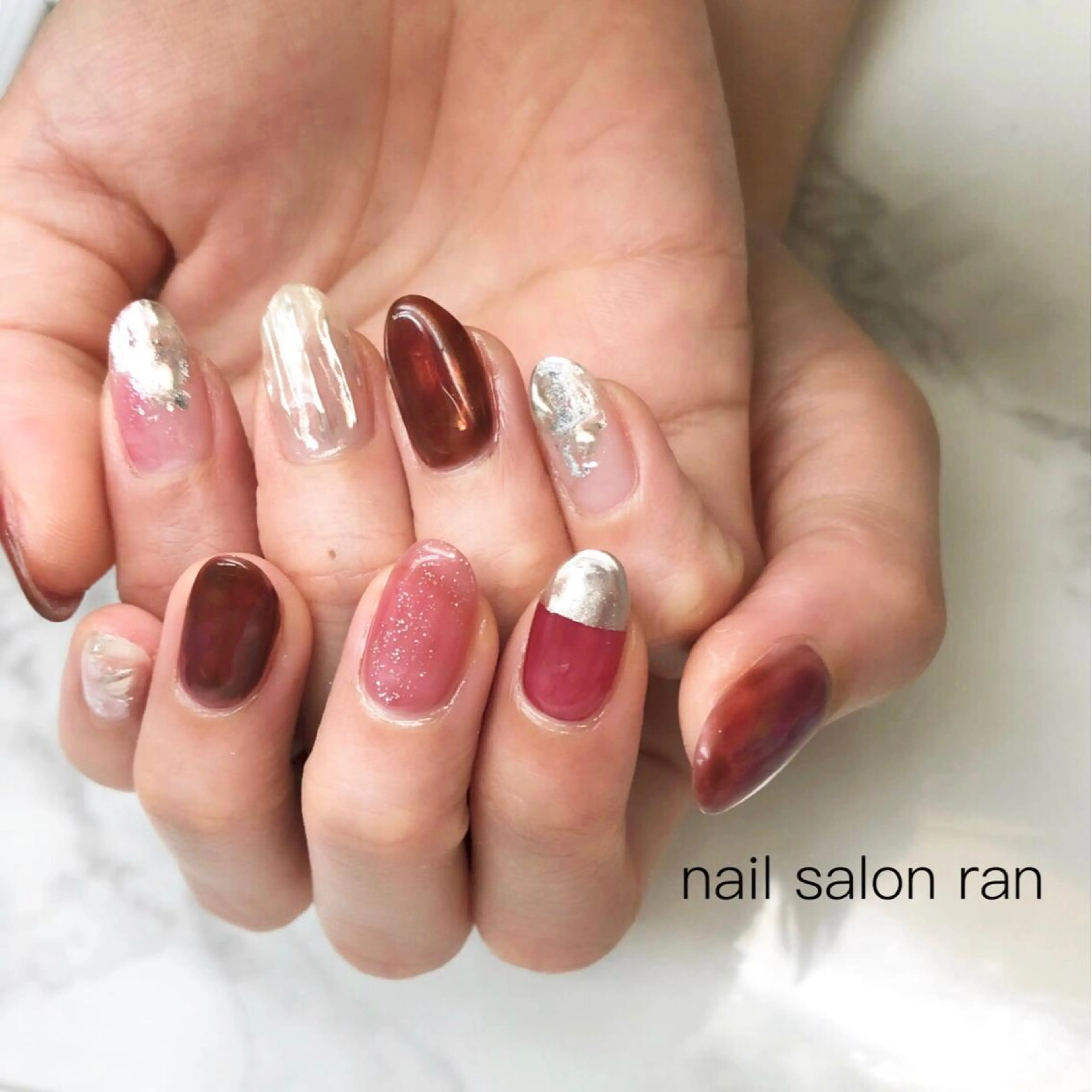 ネイル 持ち込み nailsalon ranのネイルデザイン