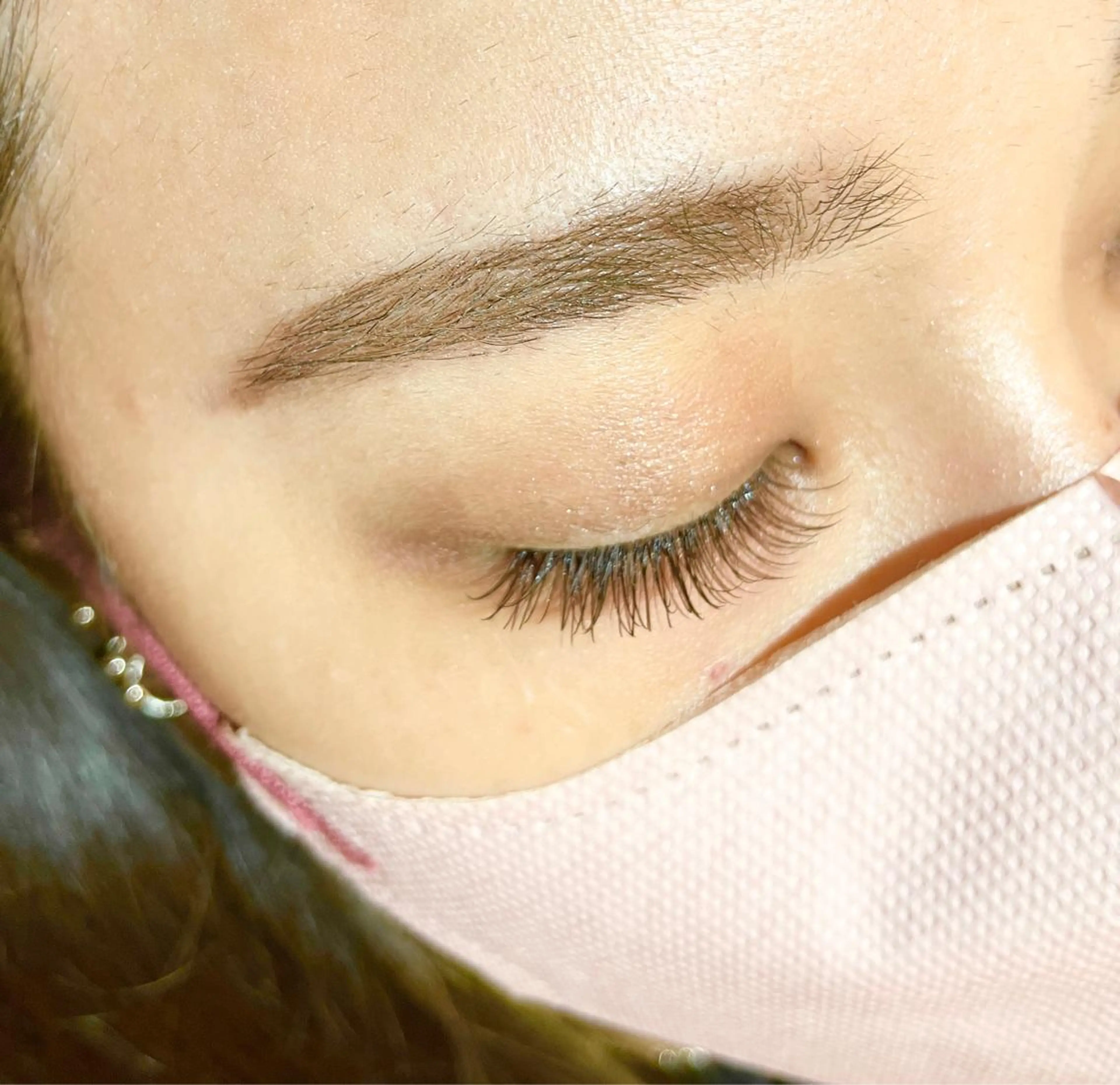 ブラウンカラー🤎フラットラッシュ1時間コース(120本保証)の写真