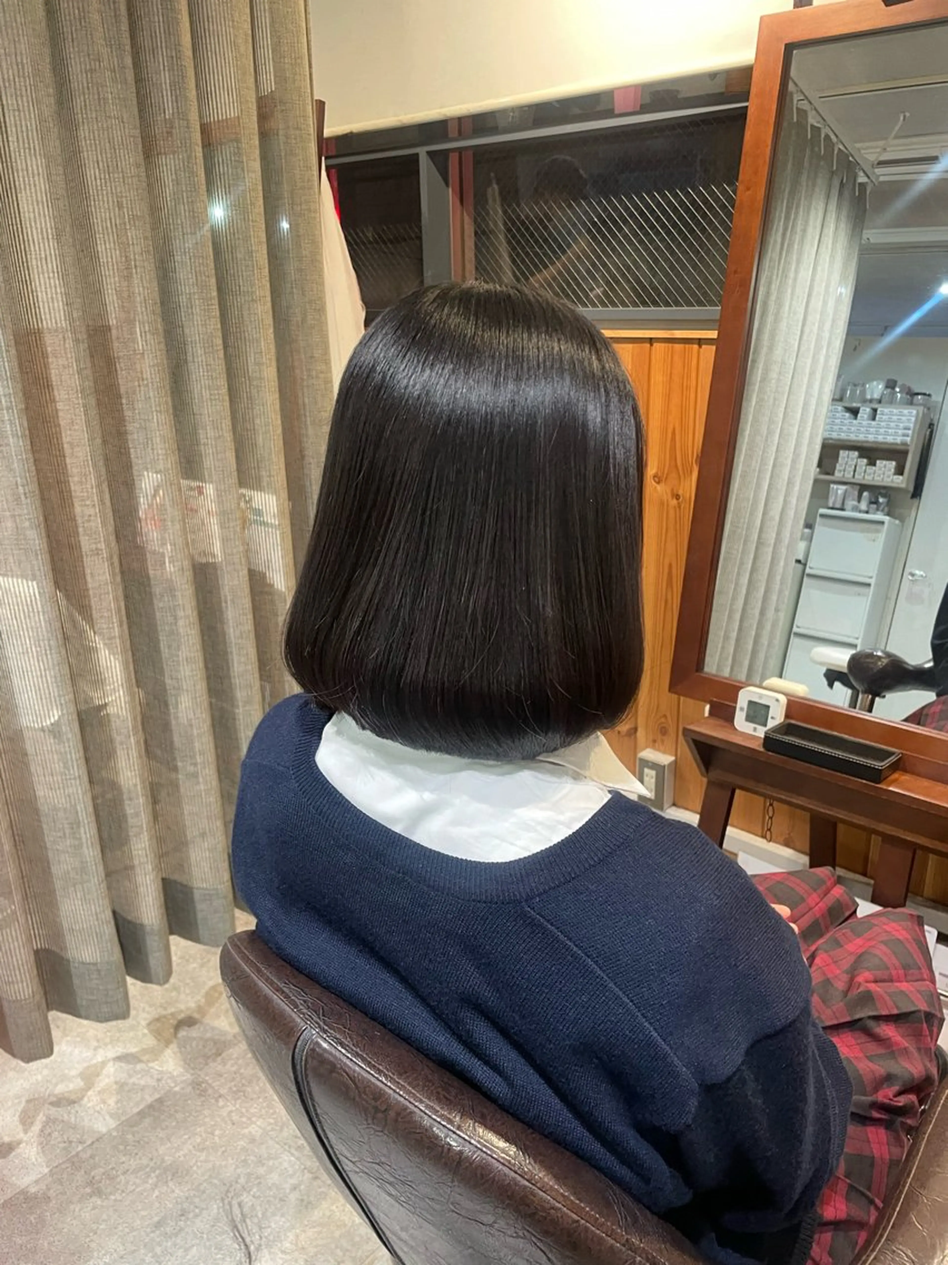 ミディアム ボブ 縮毛矯正 髪質改善/Bloss om🌷高橋沙衣のヘアスタイル