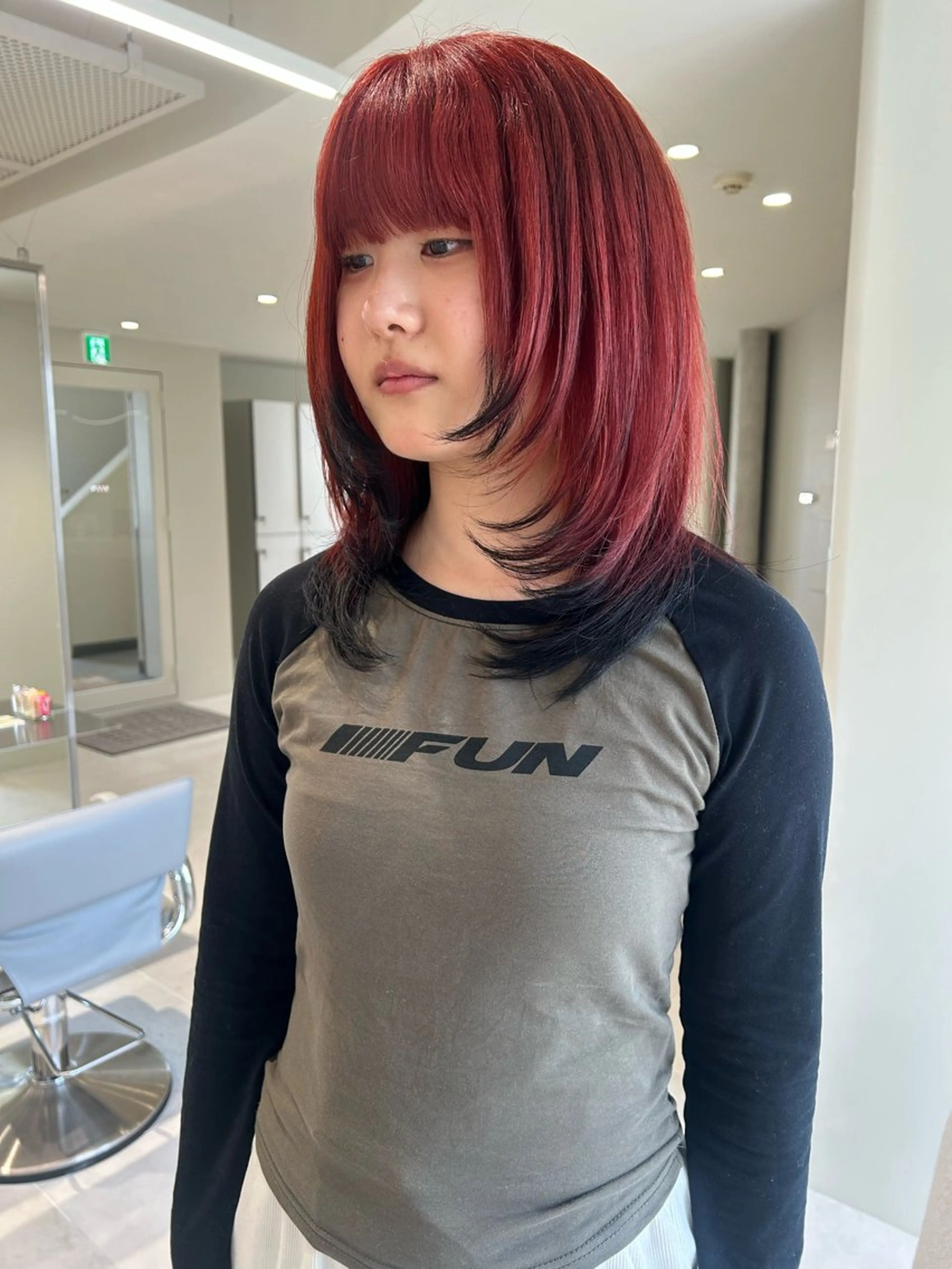 ロング カラー デザインカラー カット ヘアカラー ショートカット募集中 /NAGISAのヘアスタイル