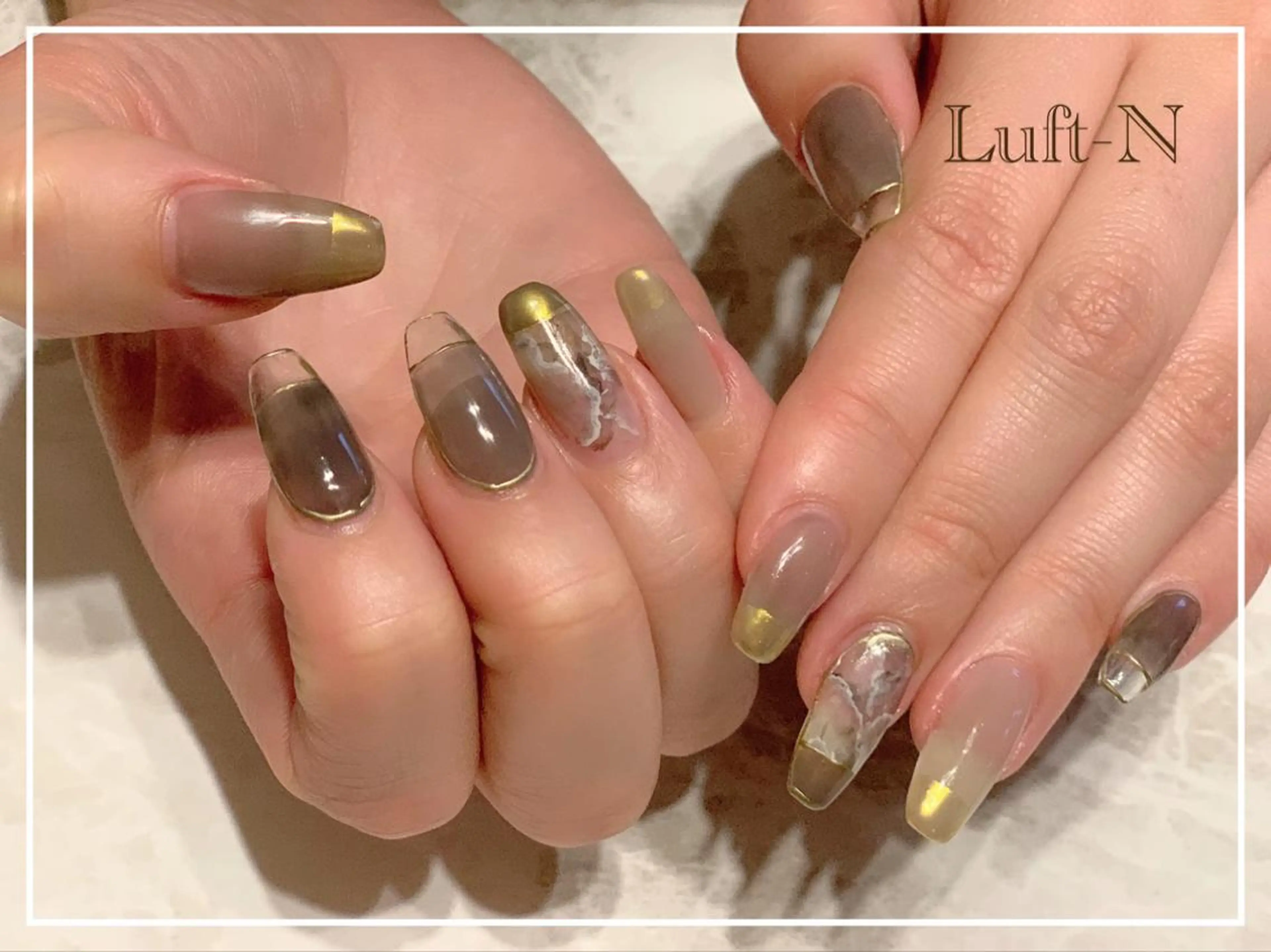 ネイル クリアネイル 長さ出し フレンチネイル ネイルチップ Nail's  Cecile所属・Cecile Rieのネイルデザイン