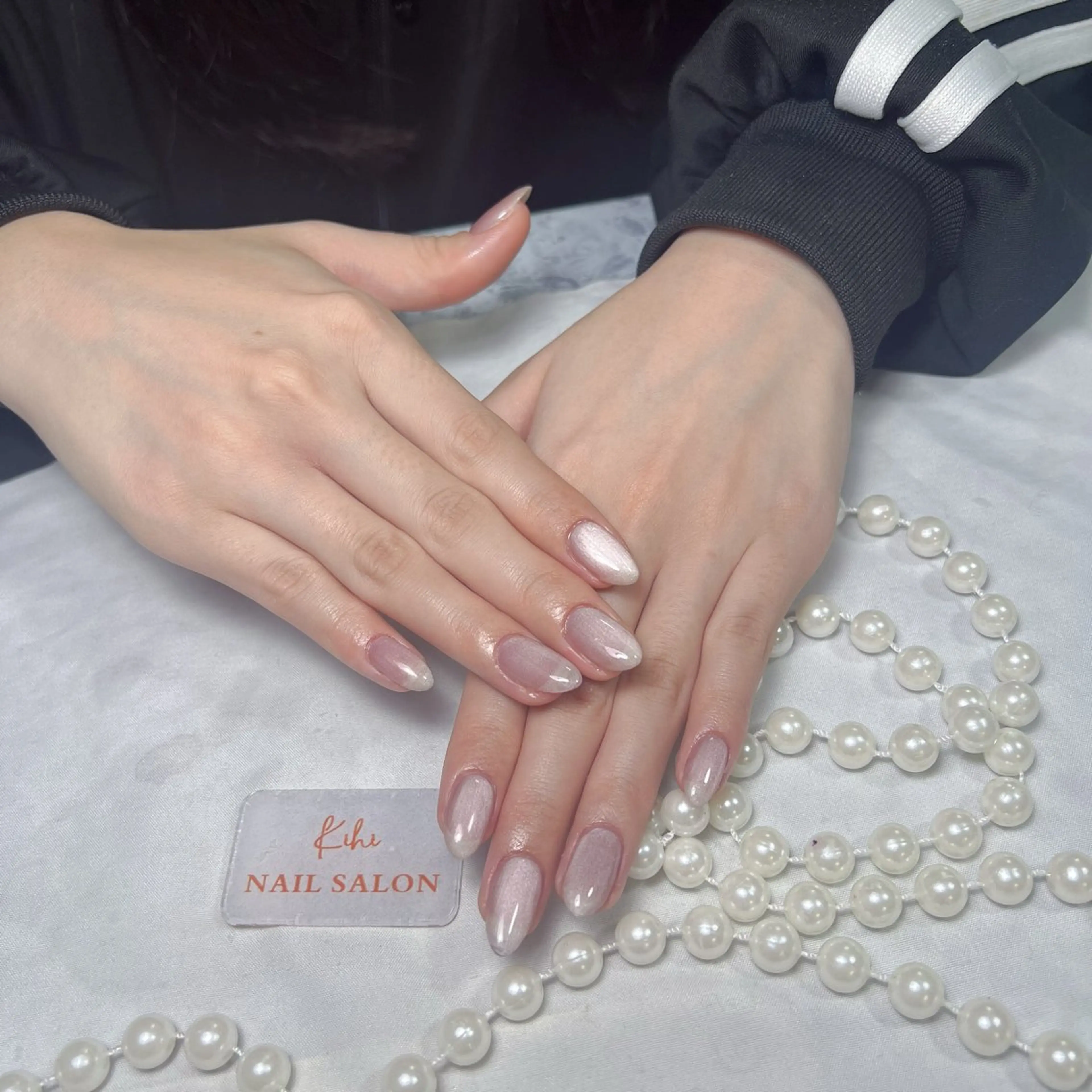 ネイル アートネイル フレンチネイル ジェルネイル グラデーション 韓国ネイル 村中 ハナのネイルデザイン