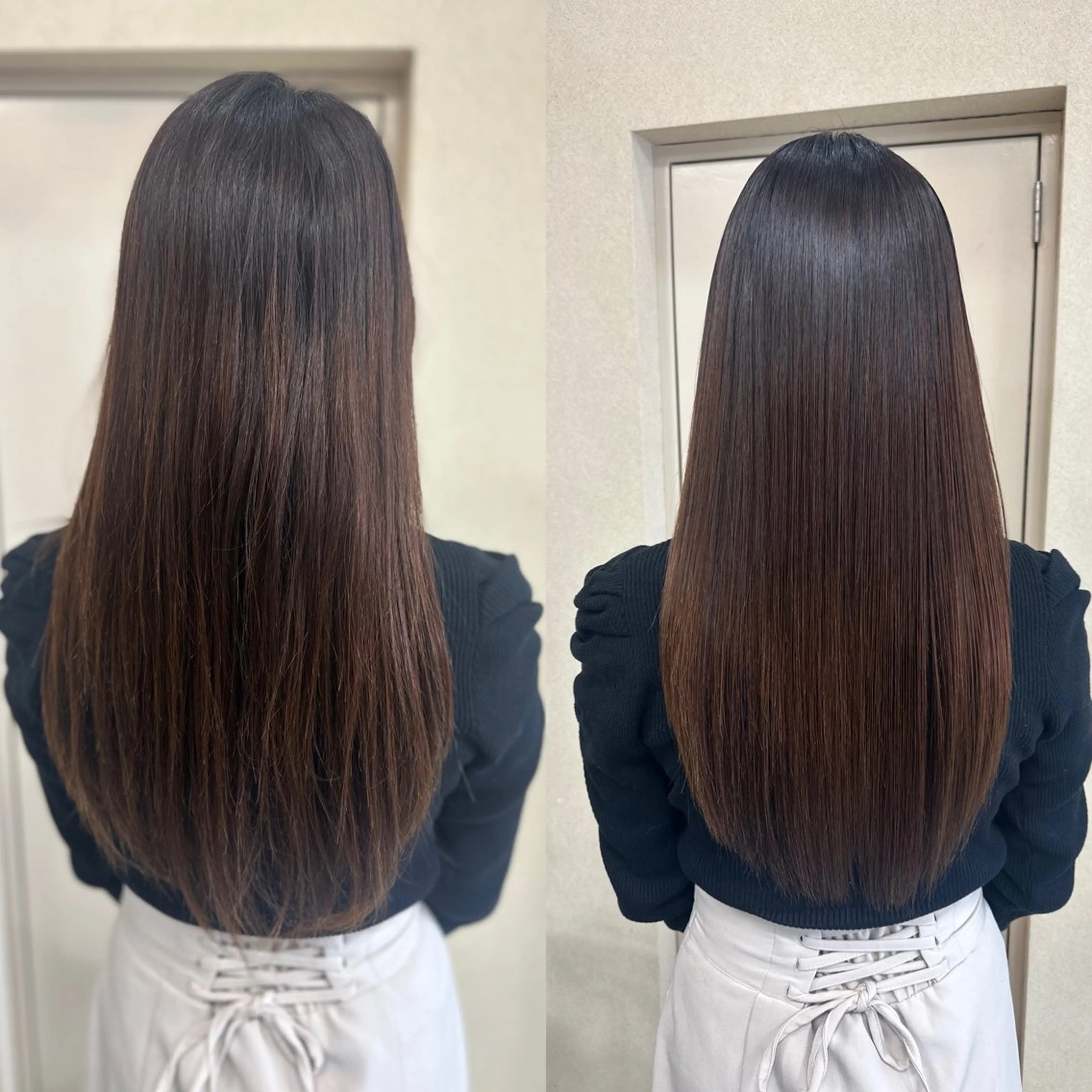 ロング パーマ 縮毛矯正 トリートメント 髪質改善/縮毛矯正 /ブリーチ矯正/岡部のヘアスタイル