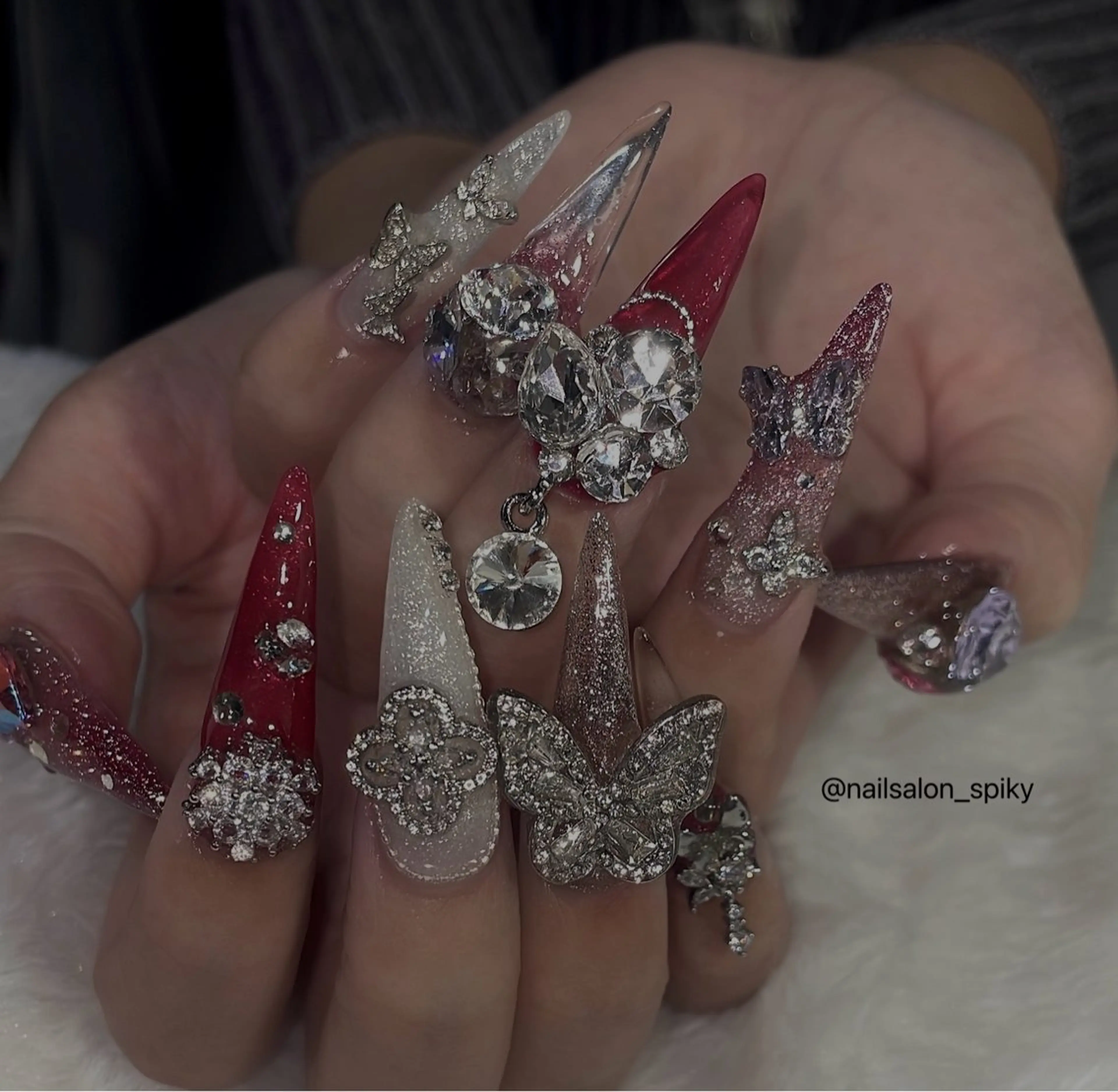 ネイル Spiky とうげ ふうかのネイルデザイン