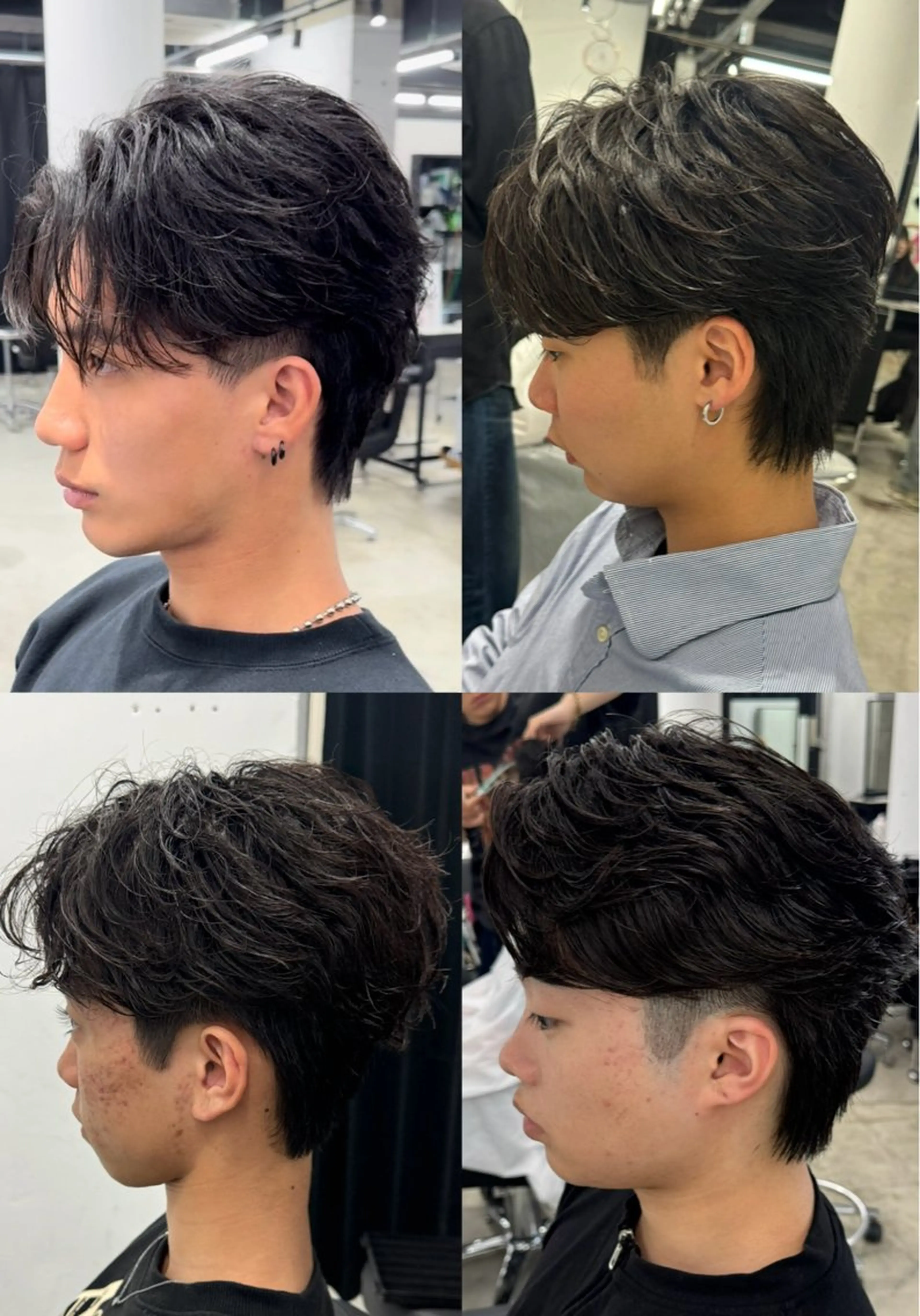 ショート パーマ メンズ カット パーマ トリートメント ヘアセット Pia/KIRIA /福岡美容室のヘアスタイル