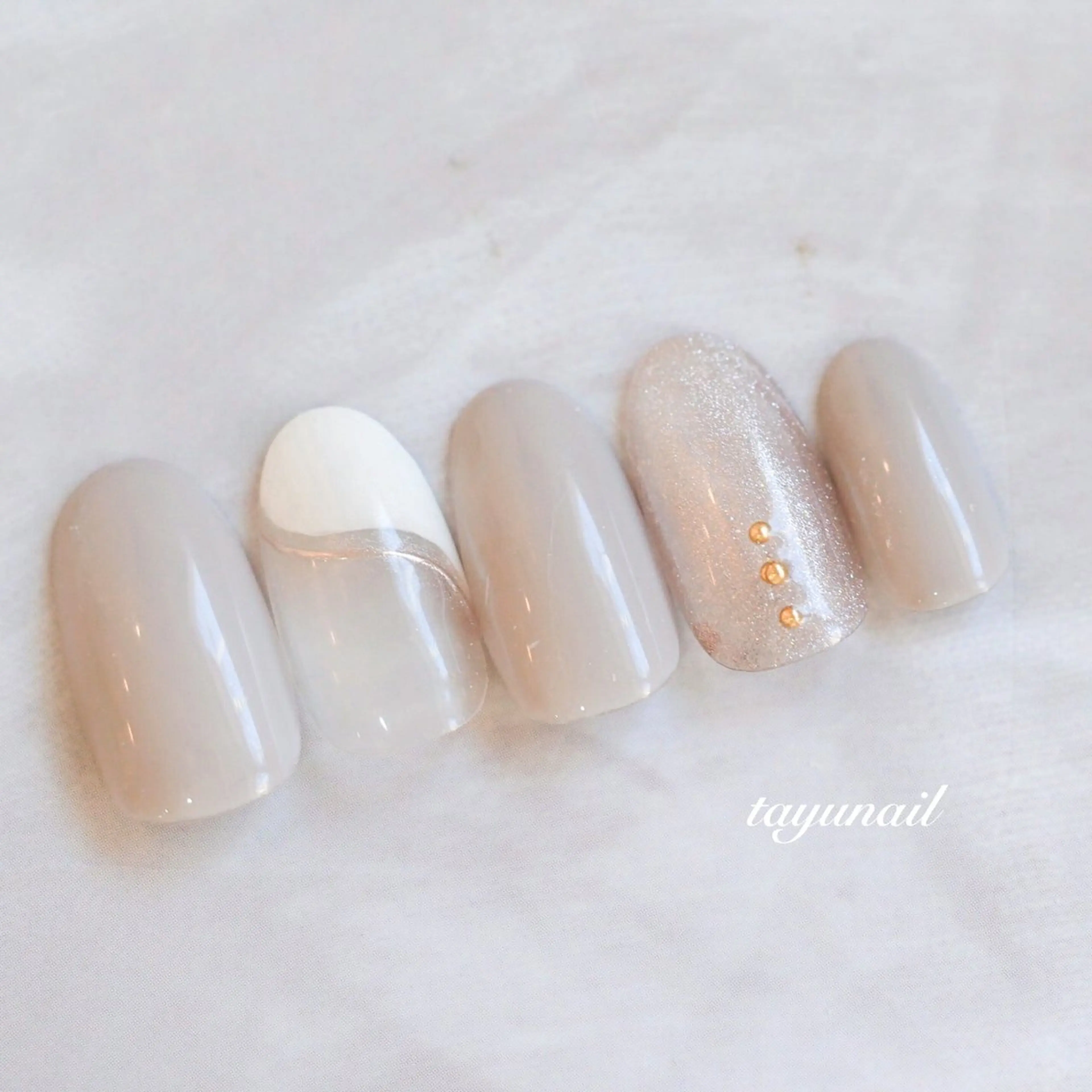 ネイル アートネイル ジェルネイル パラジェル 春ネイル ハンドネイル ネイルサロン・ネイルスクール たゆnail所属・ネイルサロン 【たゆnail】のネイルデザイン