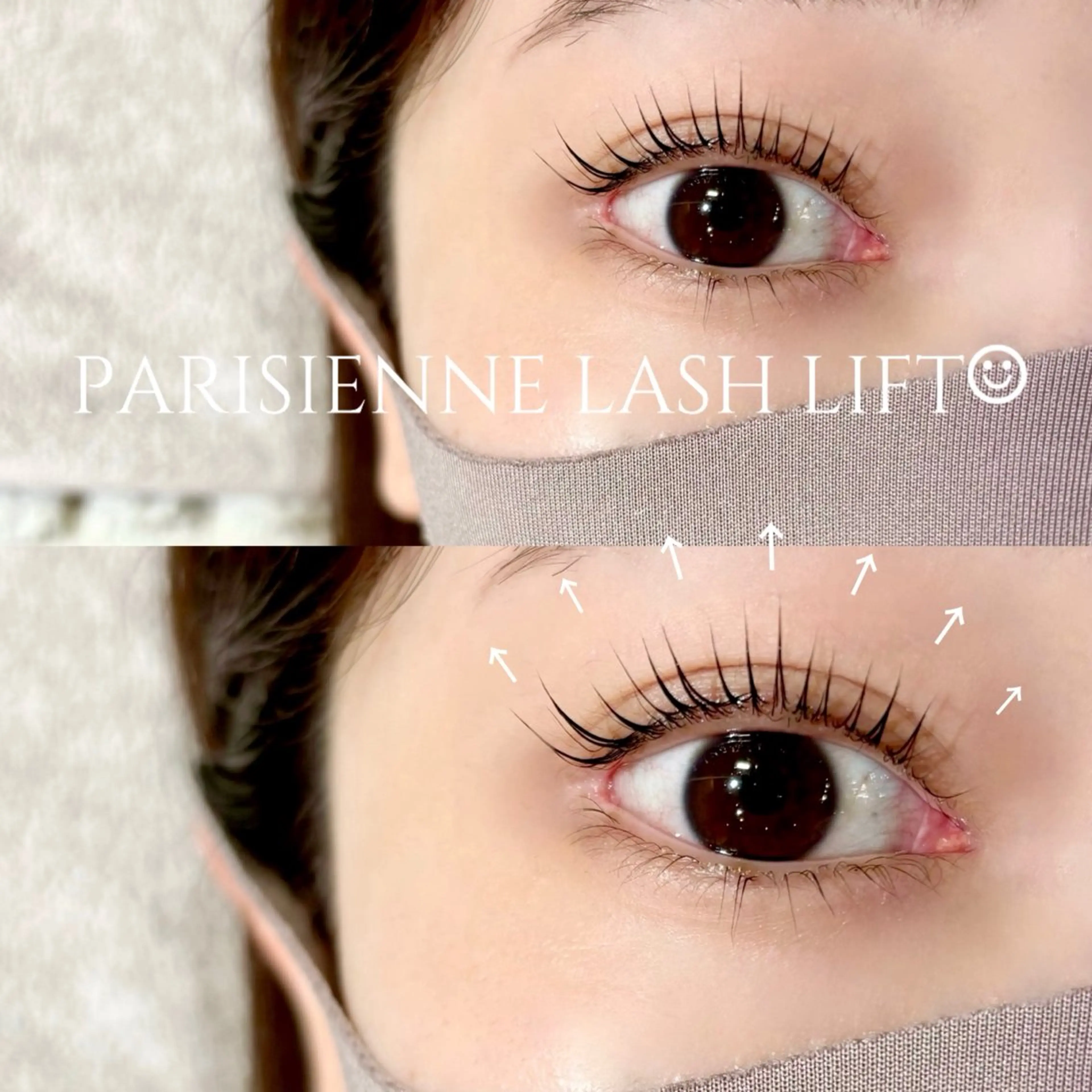 マツエク・マツパ パリジェンヌラッシュリフト 一重×まつ毛パーマ マツパ 心斎橋🤍韓国.美眉 パリジェンヌ R..のマツエク・マツパデザイン