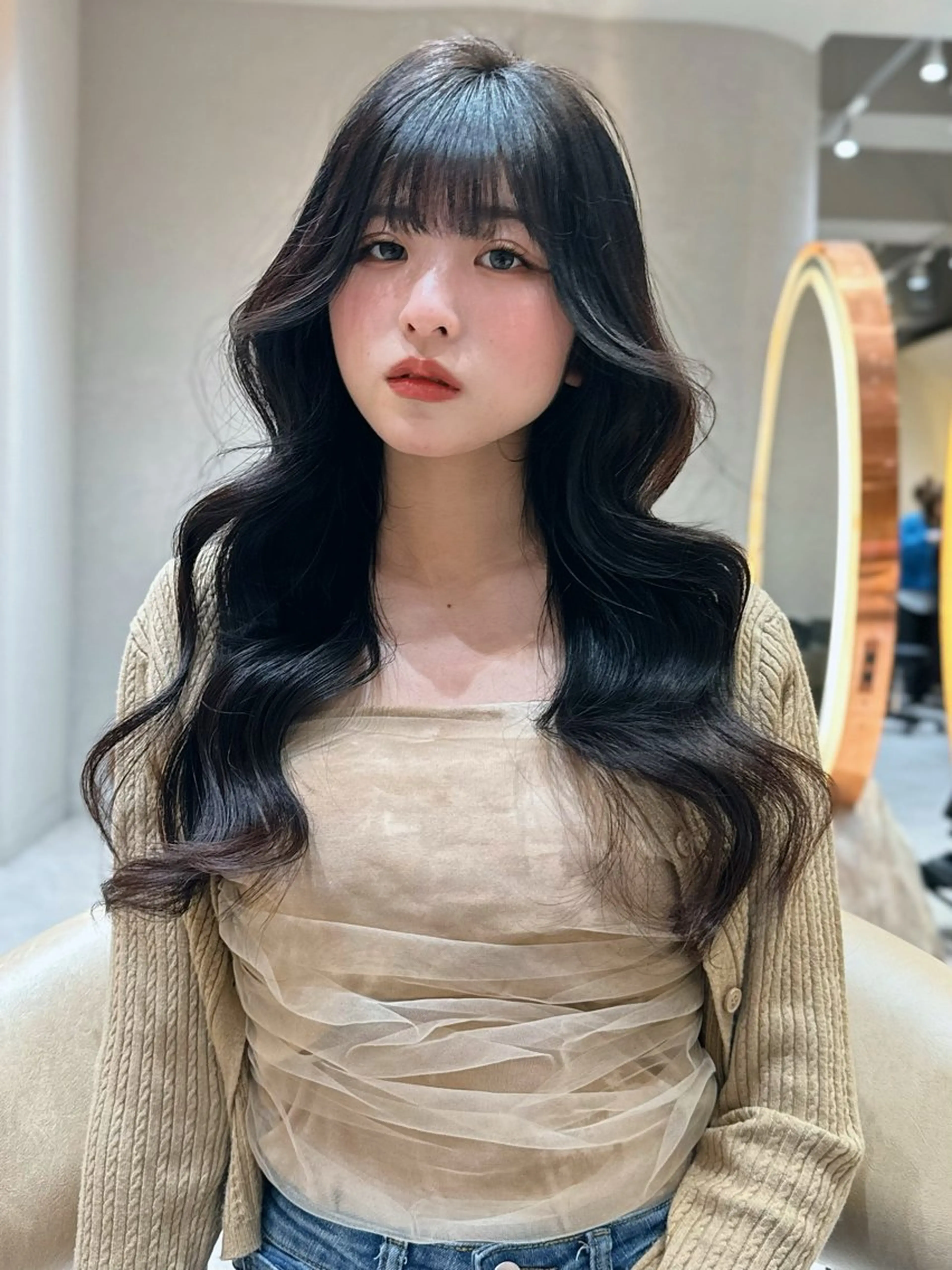 ロング カット ヘアカラー トリートメント 🩵縮毛矯正・ボブ 岩原朋也🩵のヘアスタイル