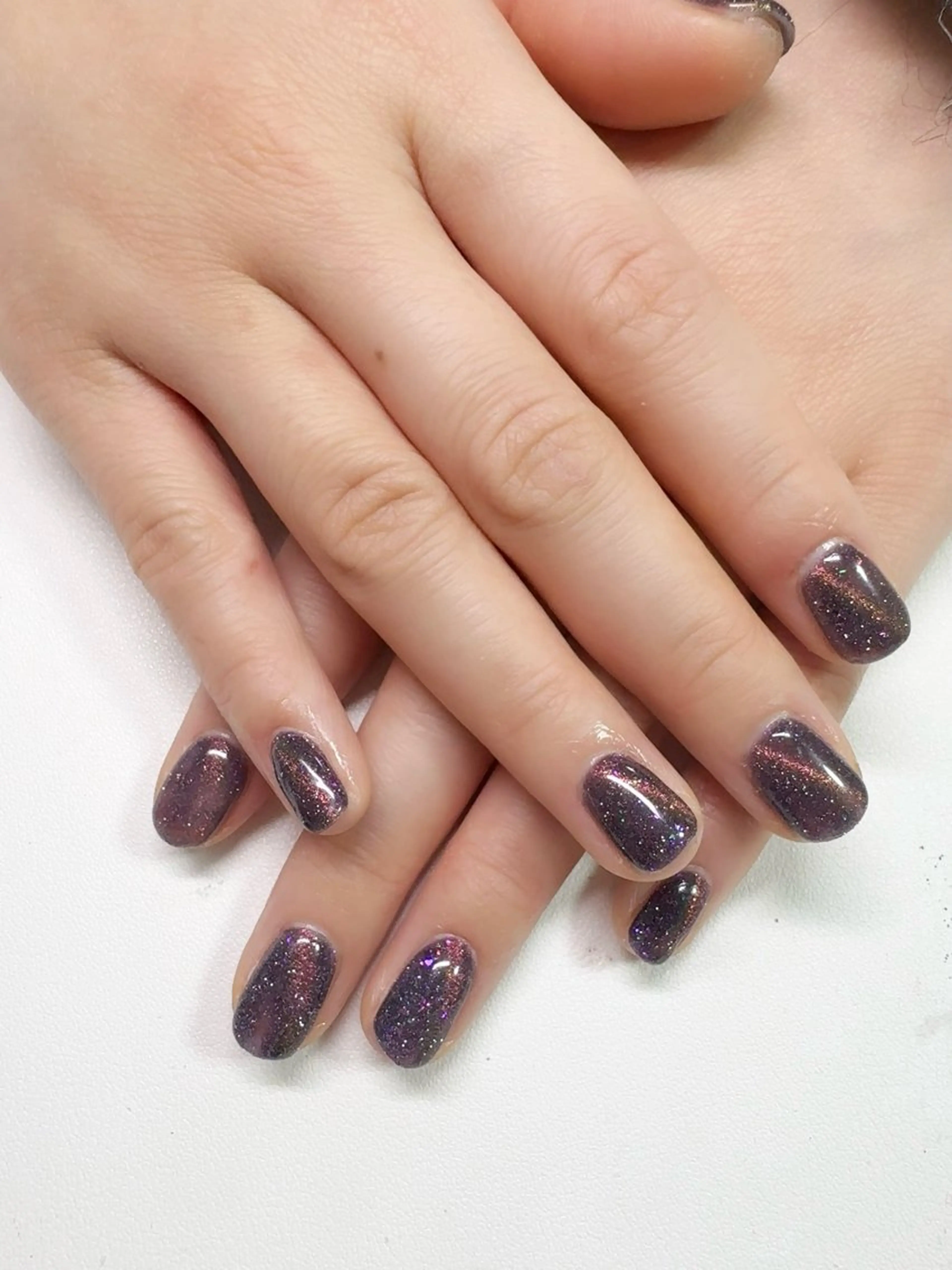 ネイル ラメ(グリッター) マグネットネイル Rarity nail salon所属・Rarity Nail💗ちなつのネイルデザイン