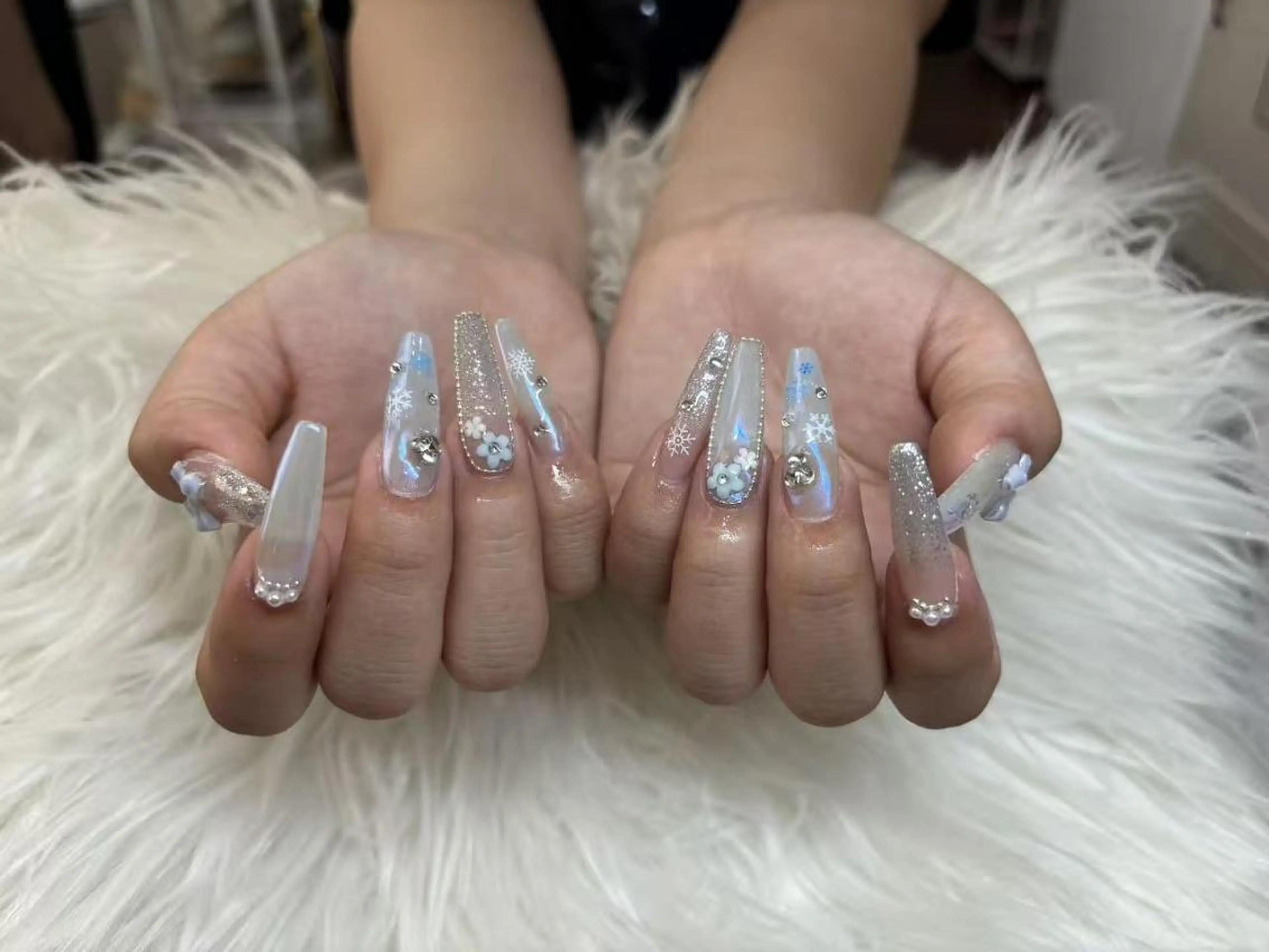 ネイル フットネイル フレンチネイル ジェルネイル ガラスフレンチ 韓国ネイル ハンドネイル ハンドケア The Nail & Eye Lashのその他イメージ