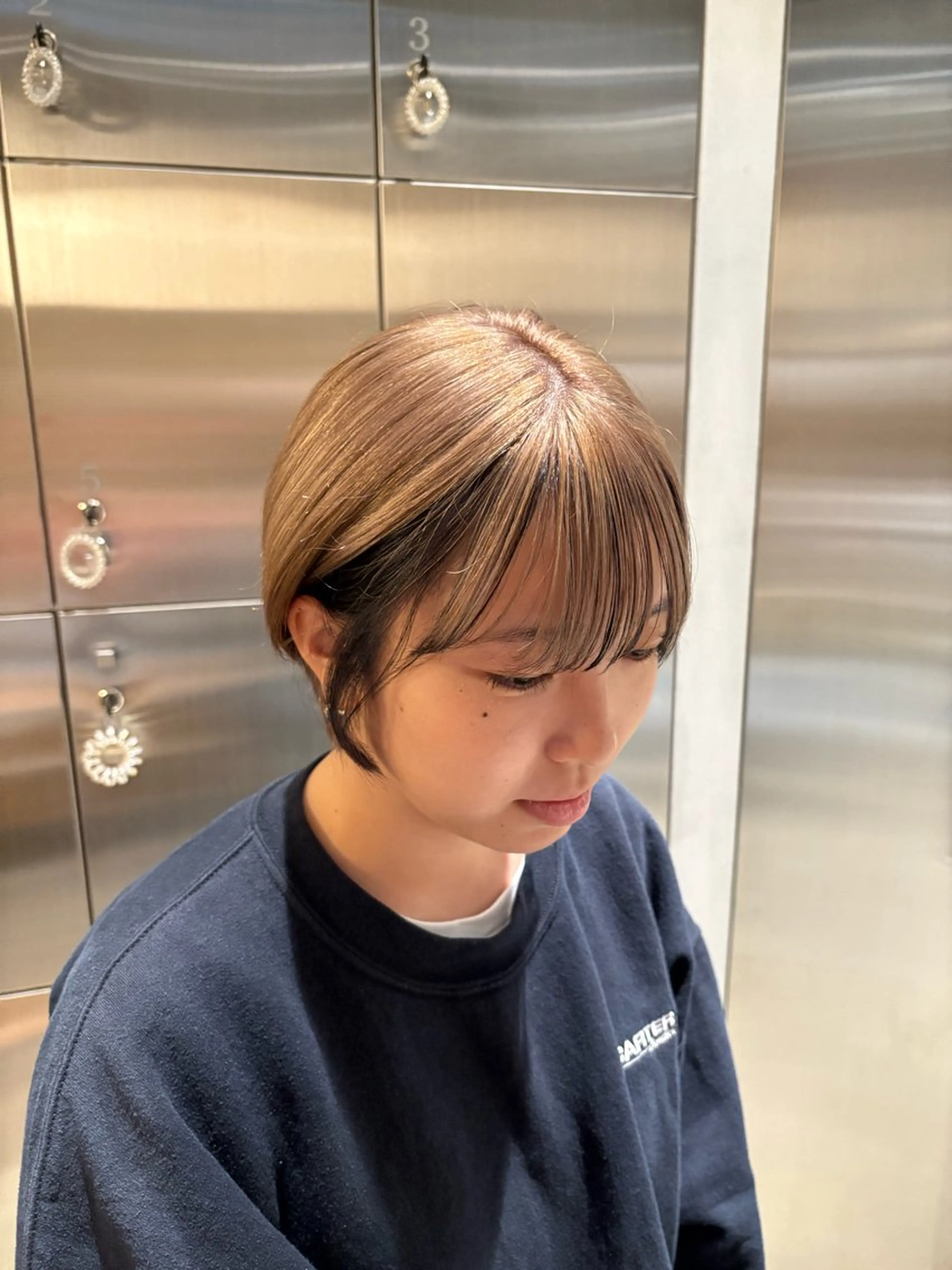 ショート カラー ヘアカラー 樋口 花穂のヘアスタイル