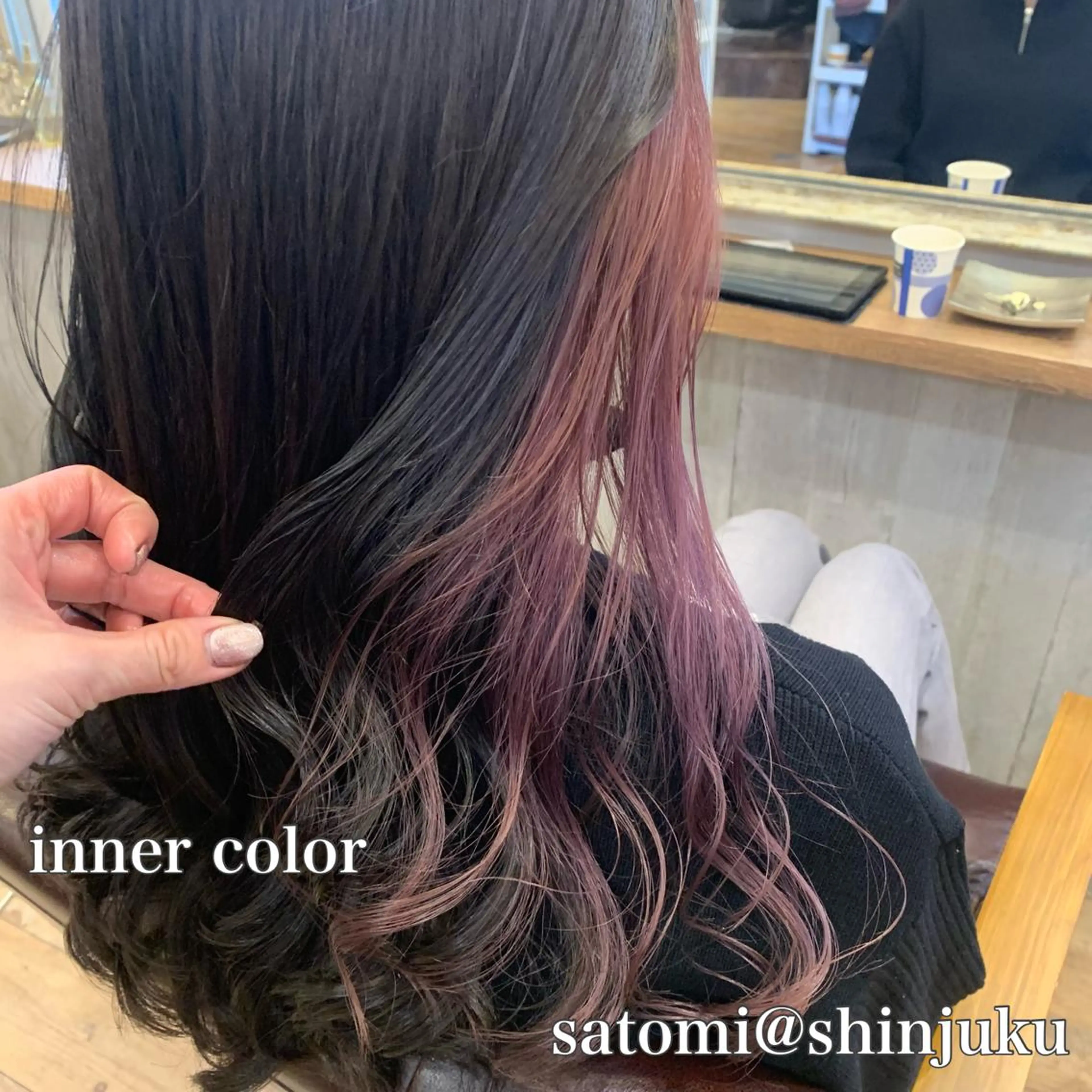 ロング 淡色ふんわりhair 新宿satomiのヘアスタイル