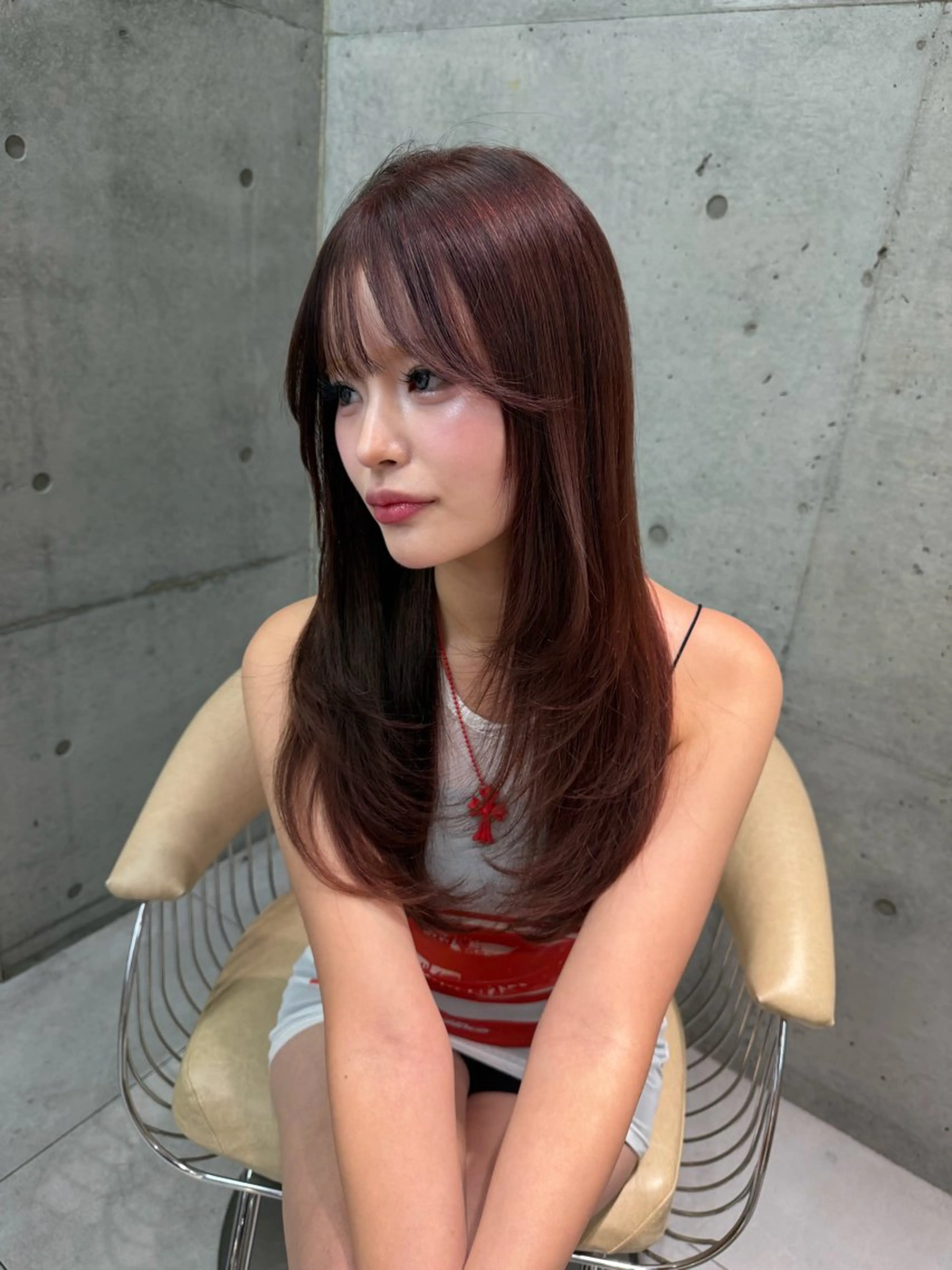 ロング 🎀透明感ブラウ ンshizuka🎀のヘアスタイル