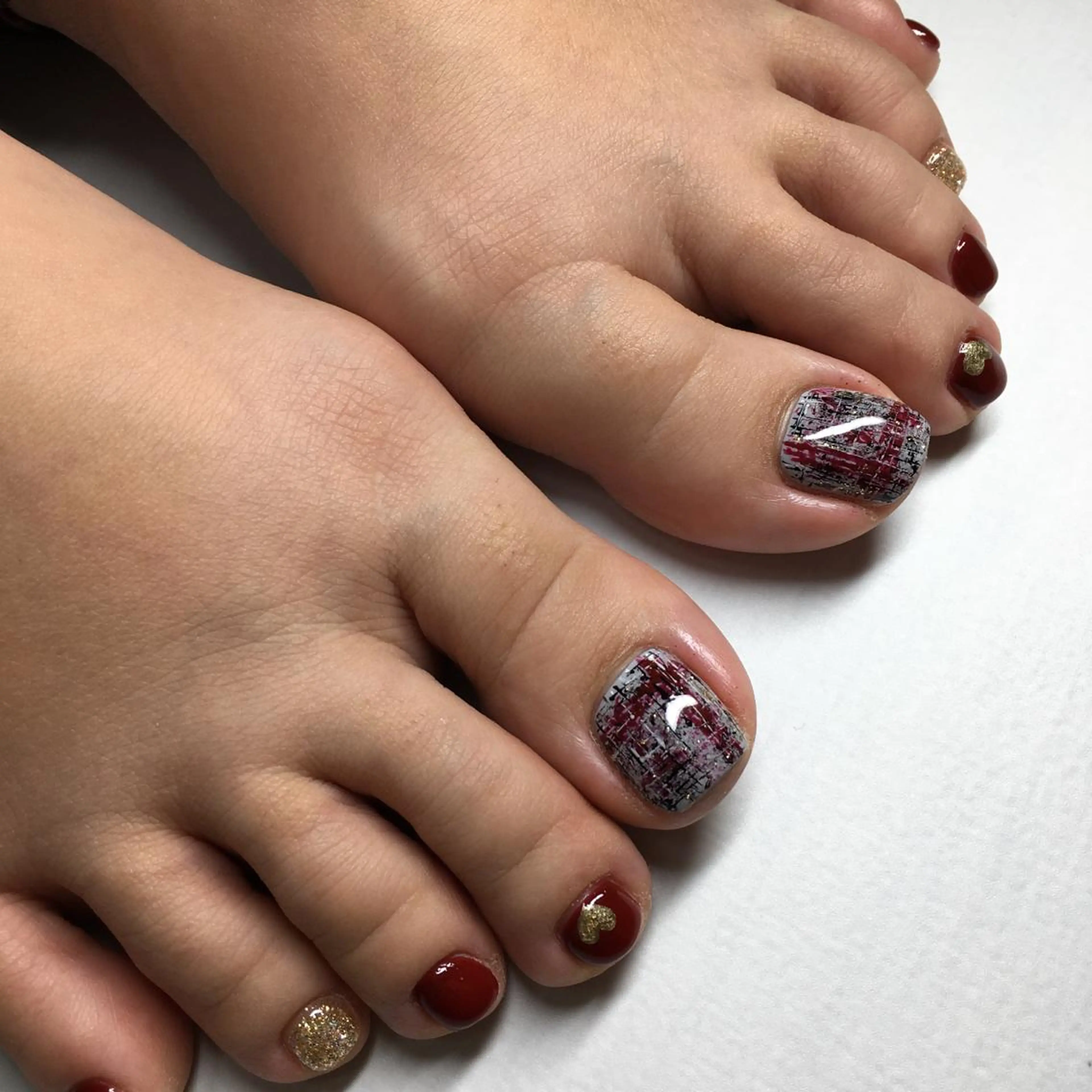 ネイル ツイードネイル ハンドネイル kipinail 川﨑えりかのネイルデザイン