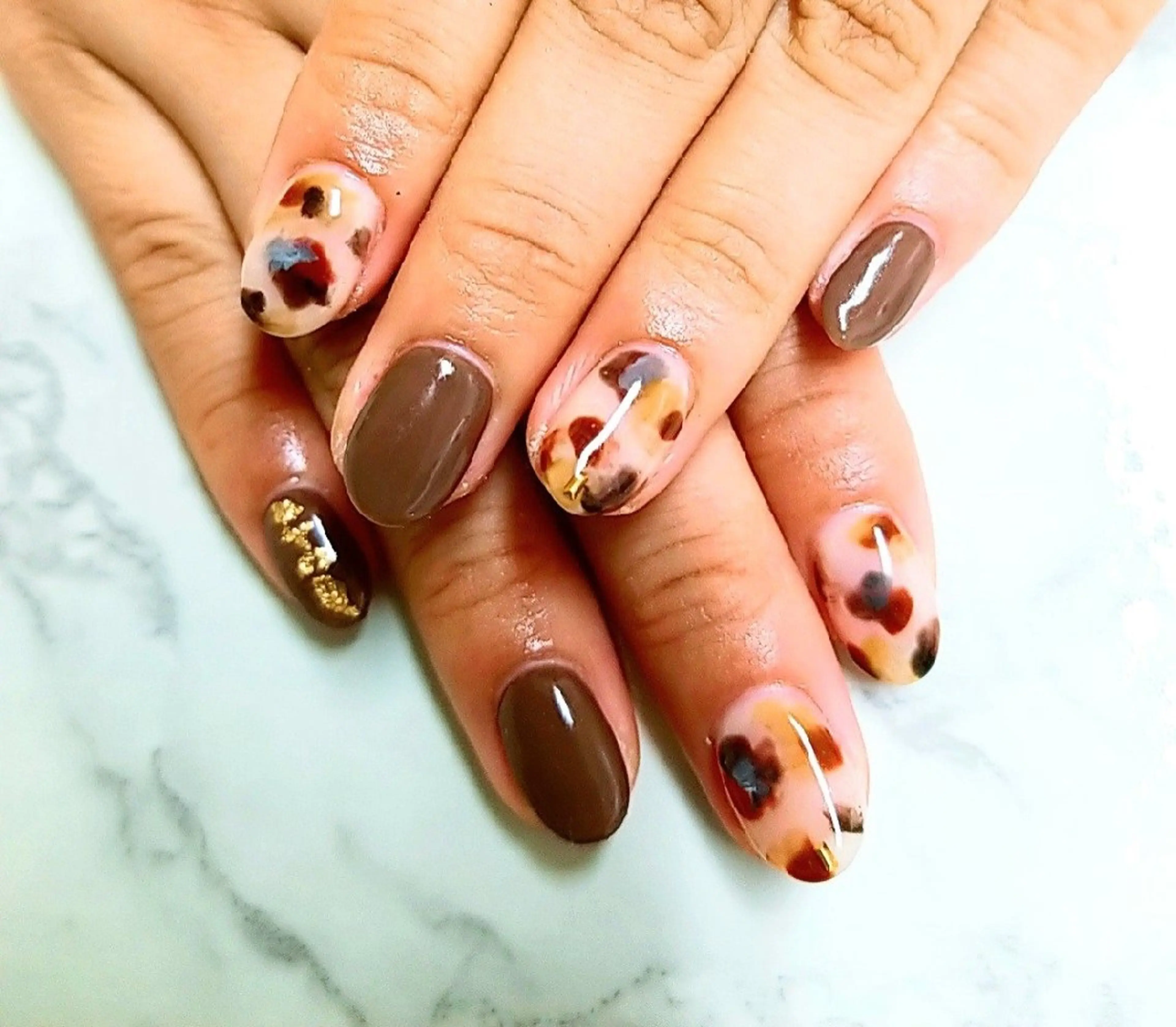 ネイル スカルプネイル ハンドネイル Nail 🌱TSUBASAのネイルデザイン