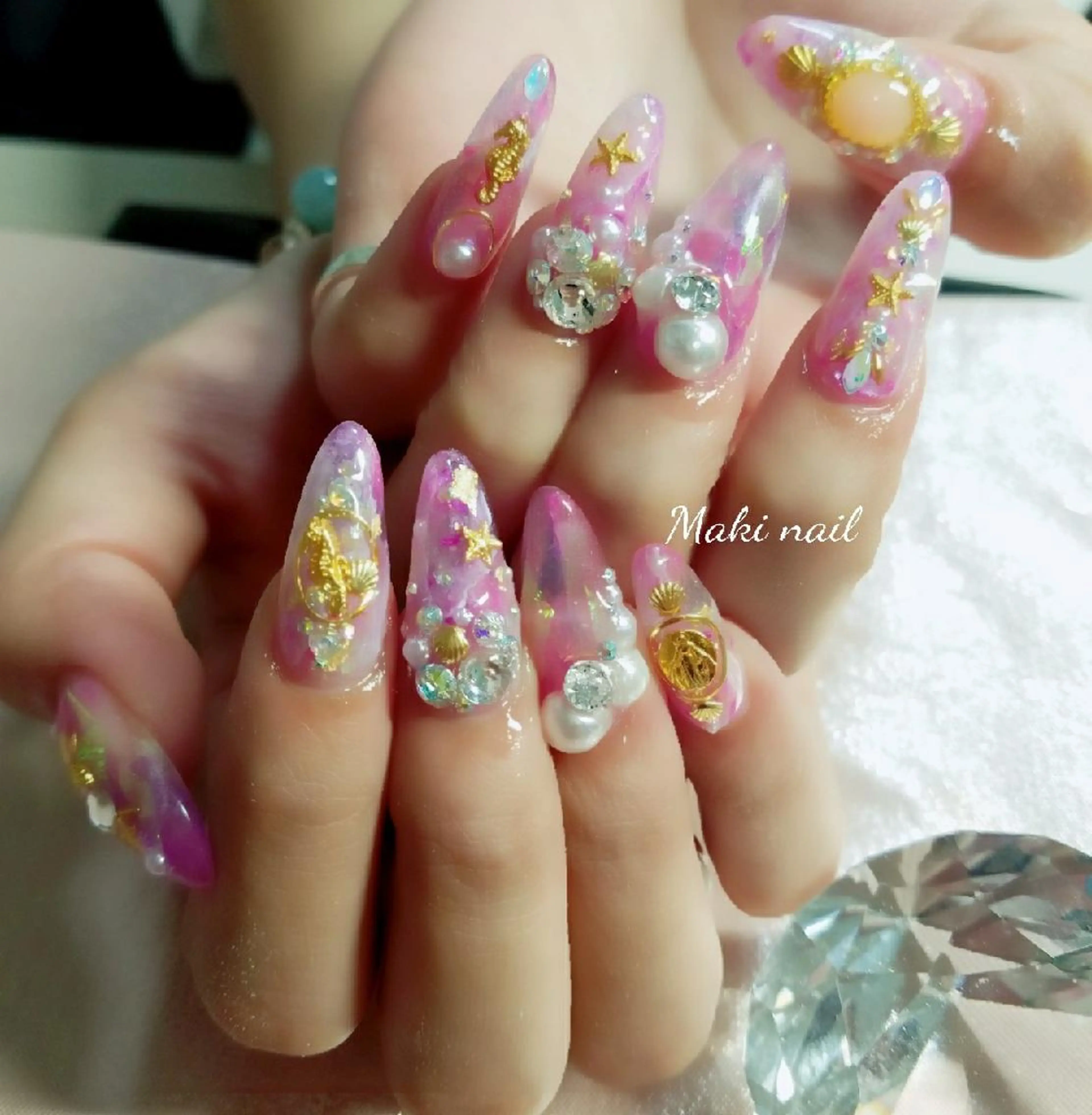 ネイル スカルプネイル   MAKI NAILのネイルデザイン