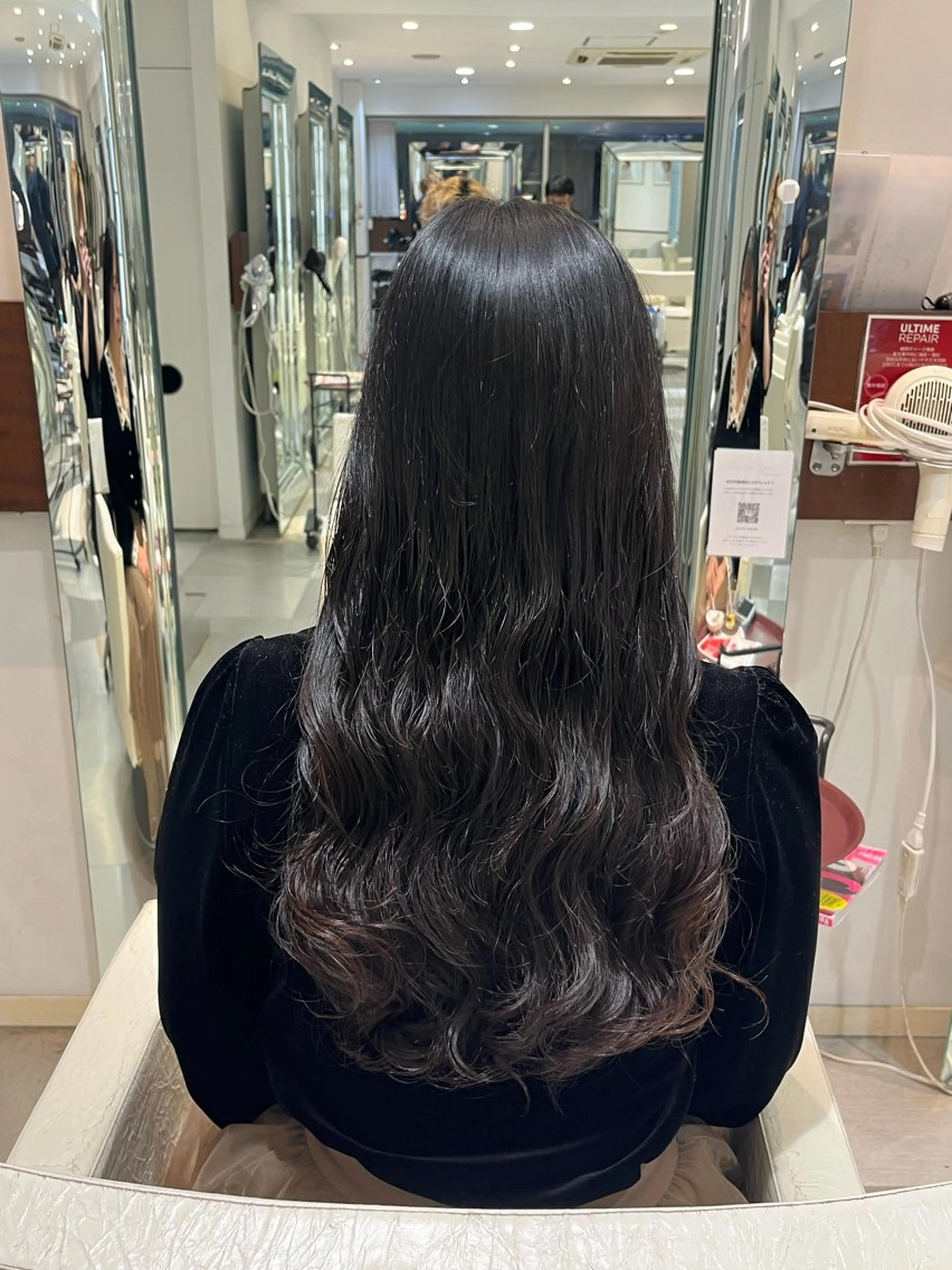 ロング パーマ カット パーマ トリートメント コテ巻き風パーマ 藤澤　知彌のヘアスタイル