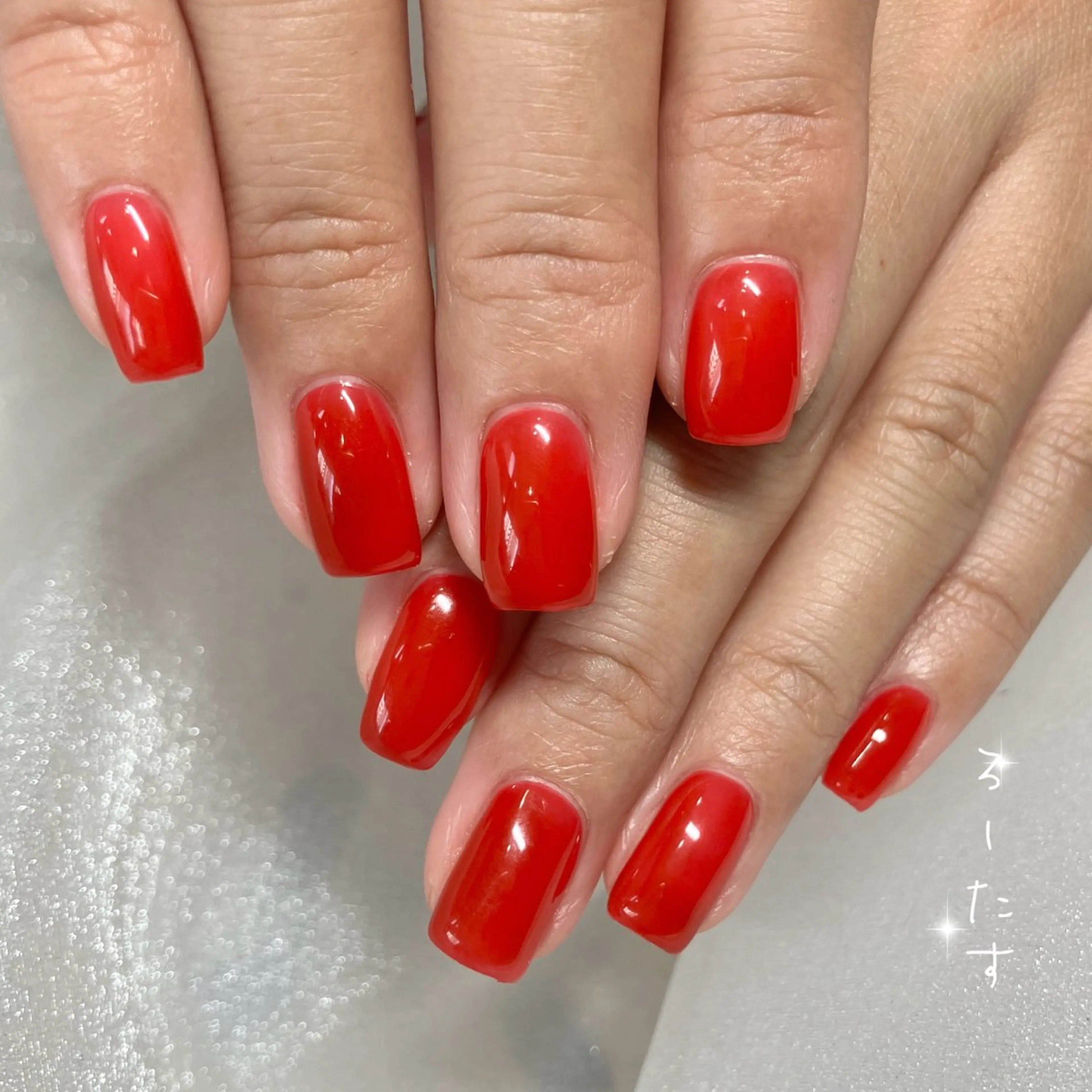 ネイル ワンカラーネイル ハンドネイル ろーたす所属・マオジェル導入サロン ♡ろーたすのネイルデザイン