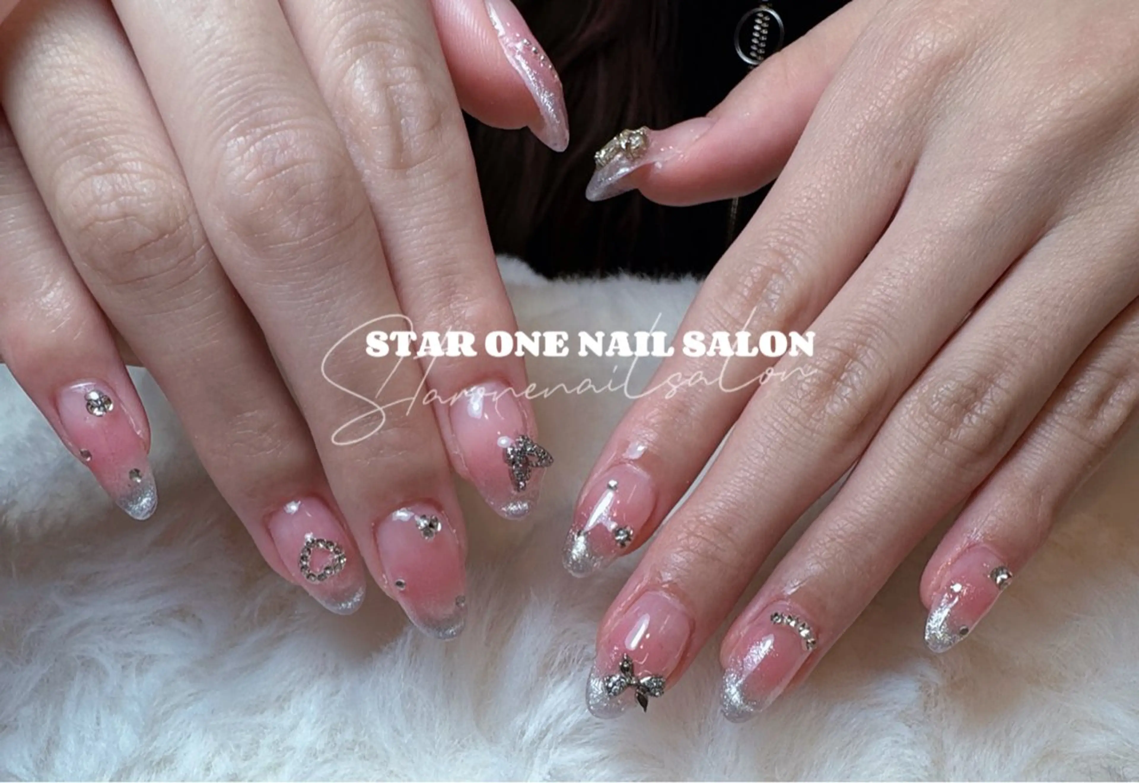 ネイル ハンドネイル 星 あみのネイルデザイン