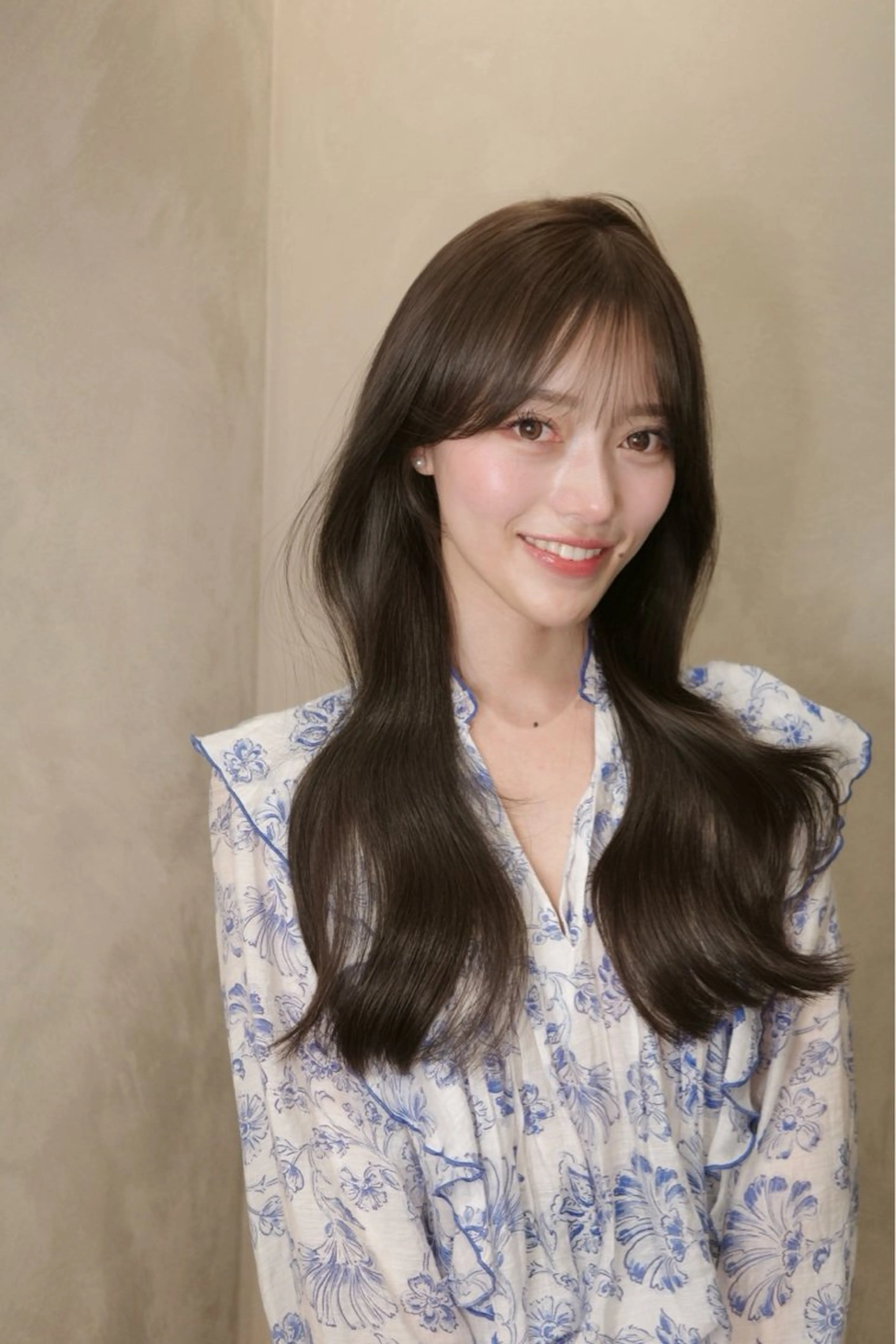 ロング 髪質改善 レイヤーカット 似合わせカット 美顔形成｜酒井 ｜青山のヘアスタイル