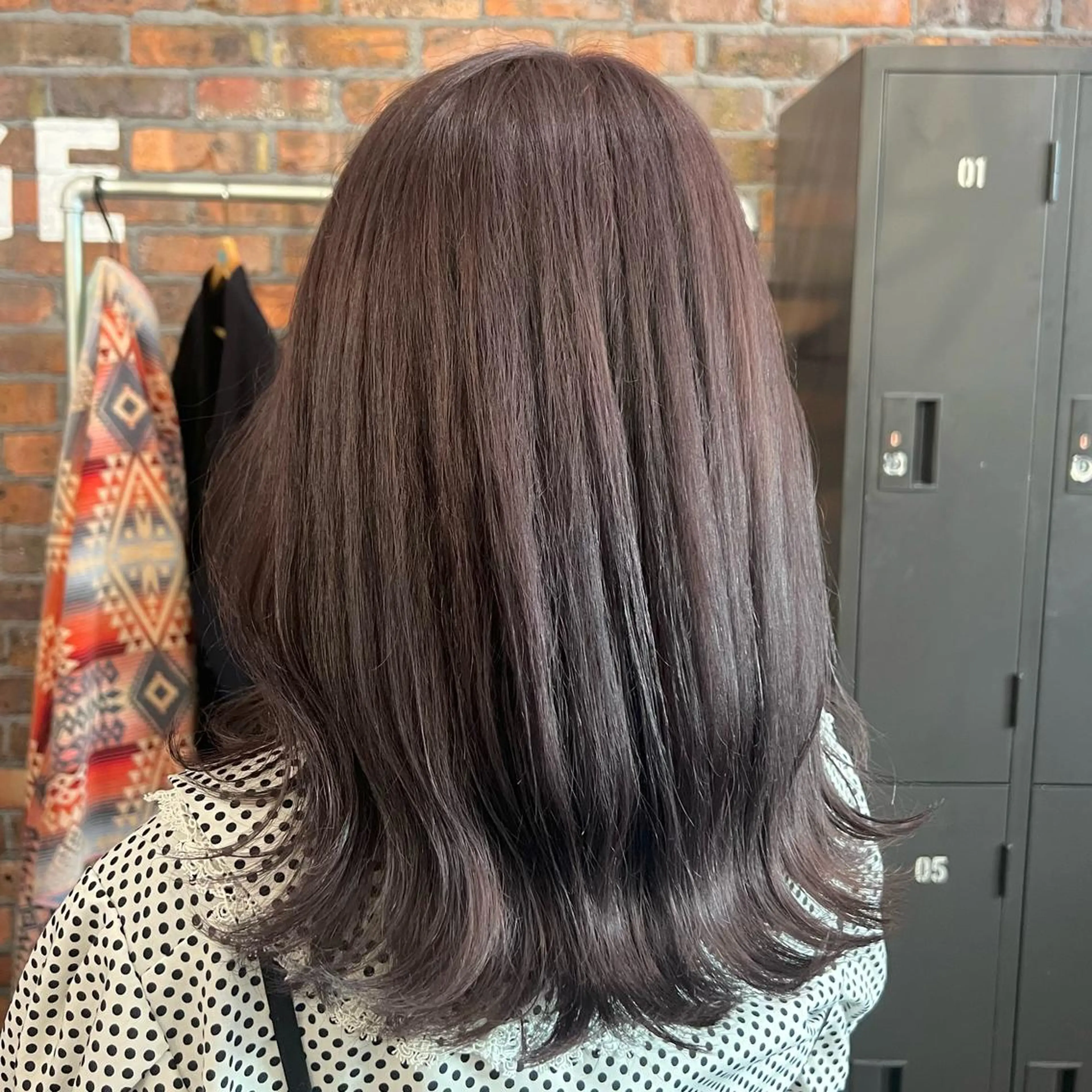 ミディアム カラー ブリーチ ダブルカラー グレージュ ラベンダーカラー ラベンダーグレージュ Rino kanayama所属・Rino 金山 ／ 宮澤 萌のヘアスタイル